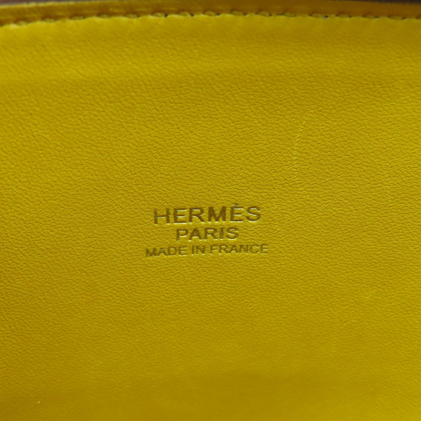 HERMES 【激減優惠】Epsom皮革Bolide 27金扣手挽肩背兩用袋Jaune Ambre黃色