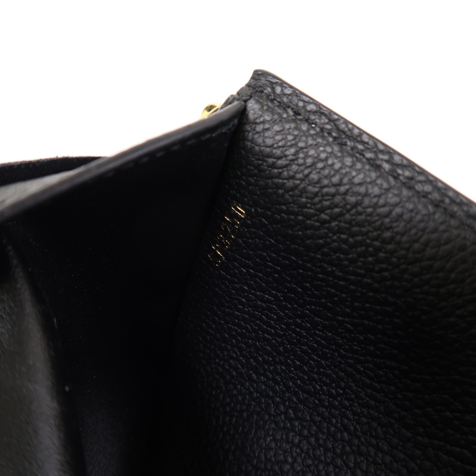 LOUIS VUITTON Monogram Empreinte Victorine Wallet金扣錢包黑色