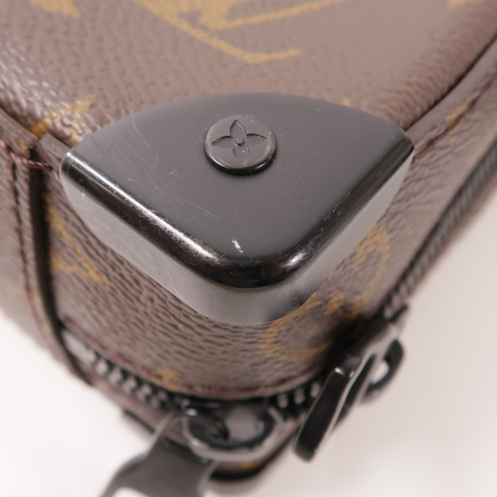 LOUIS VUITTON Monogram Macassar Handle Soft Truck手挽肩背兩用袋