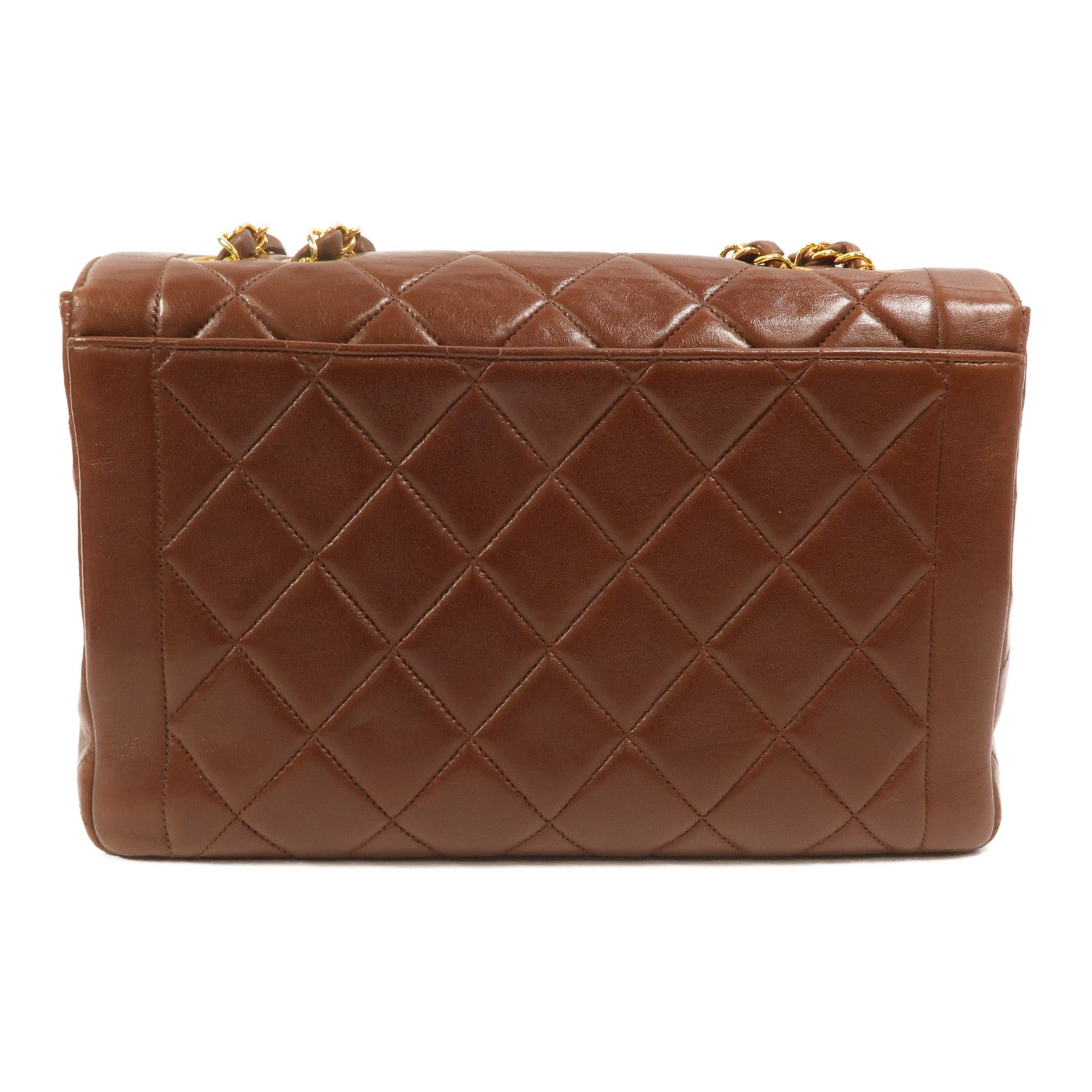 CHANEL 羊皮皮革Vintage Diana Medium鏈帶肩背袋