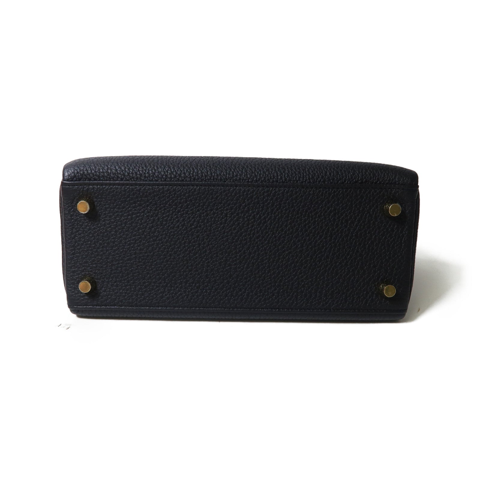 HERMES 【激減優惠】Togo皮革Kelly 25金釦手挽肩背兩用袋黑色