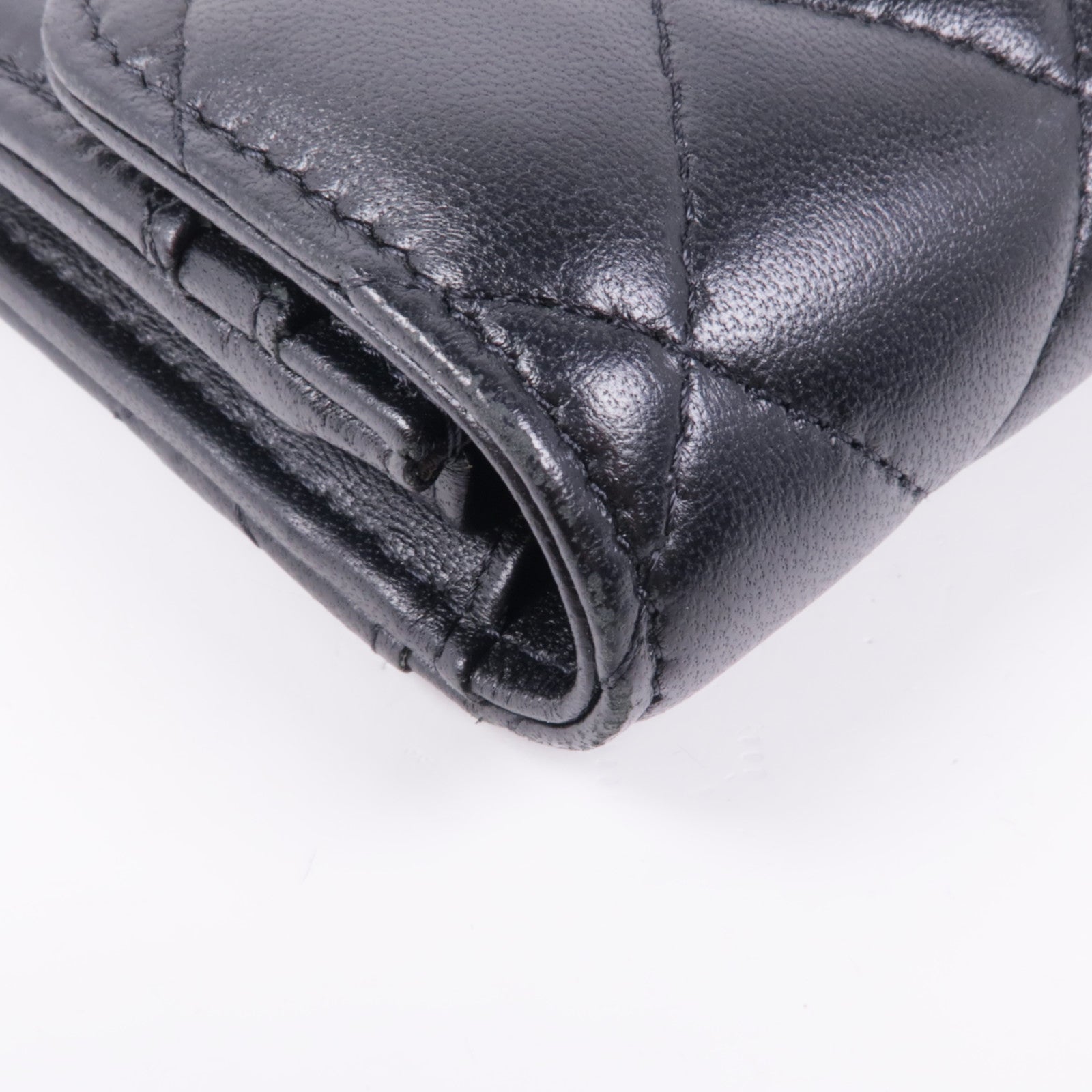 CHANEL 【激減優惠】羊皮皮革Long Wallet金扣長錢包