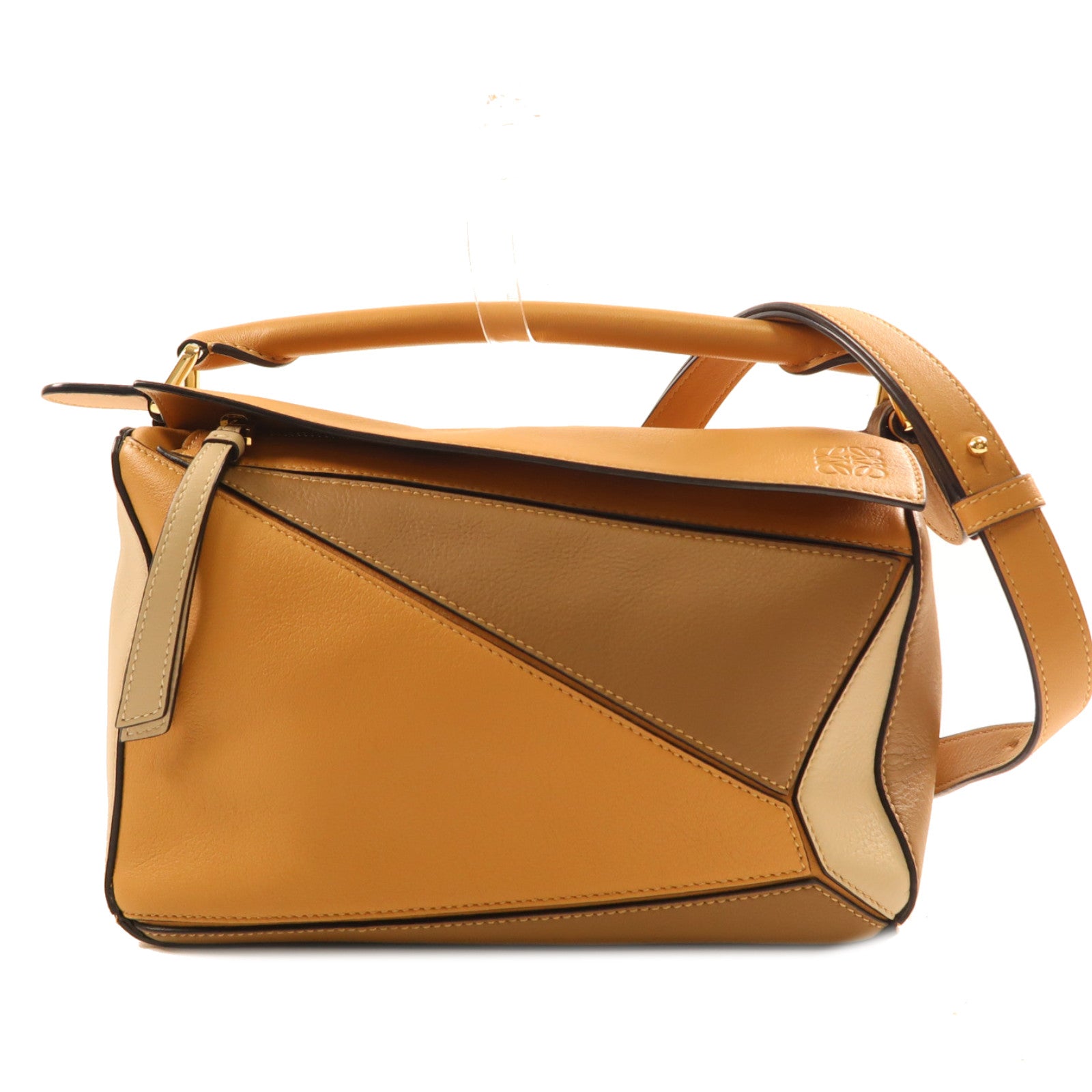 LOEWE 牛皮皮革Puzzle Bag金扣手挽肩背兩用袋