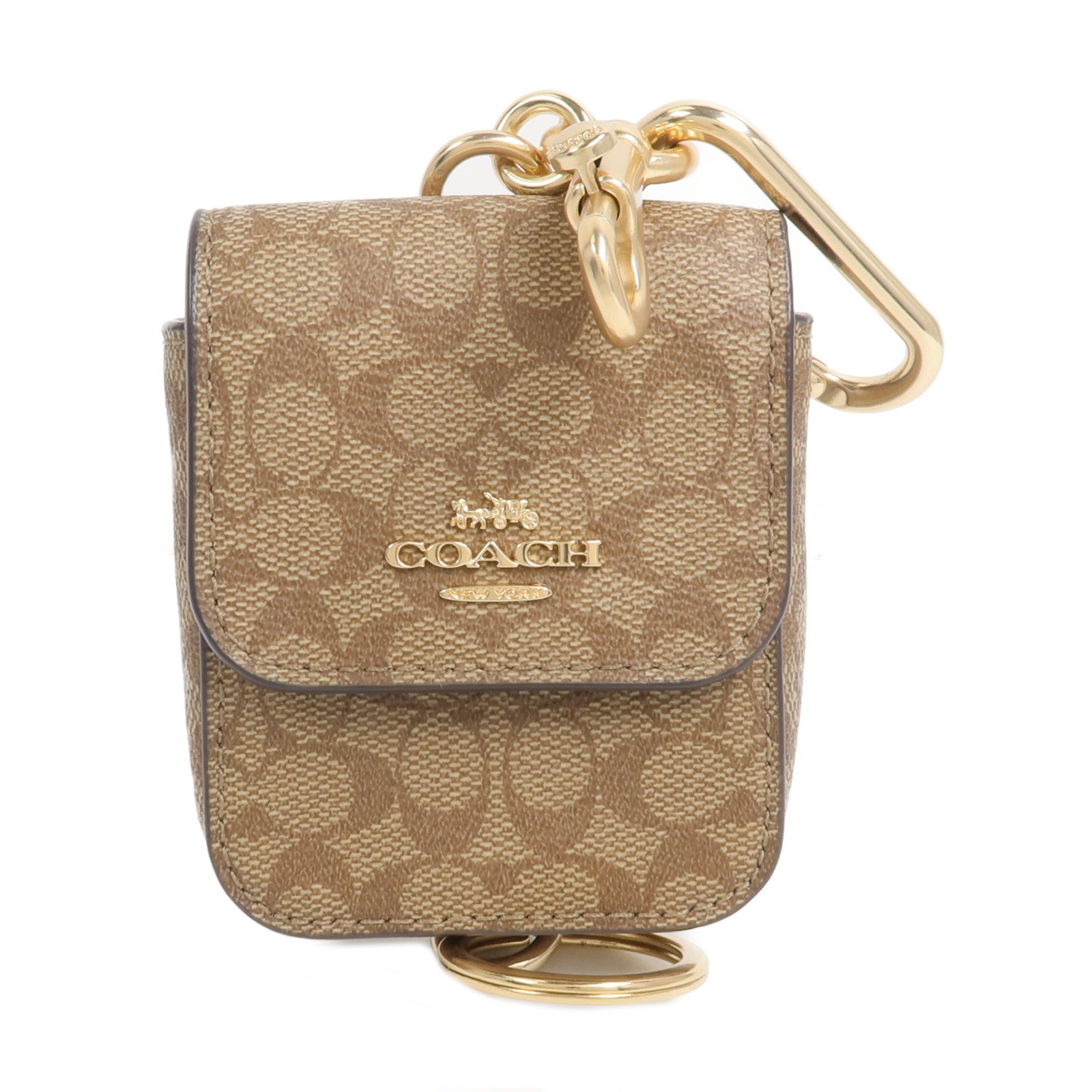 COACH 塗層帆布Multi Attachments Case Bag Charm掛飾