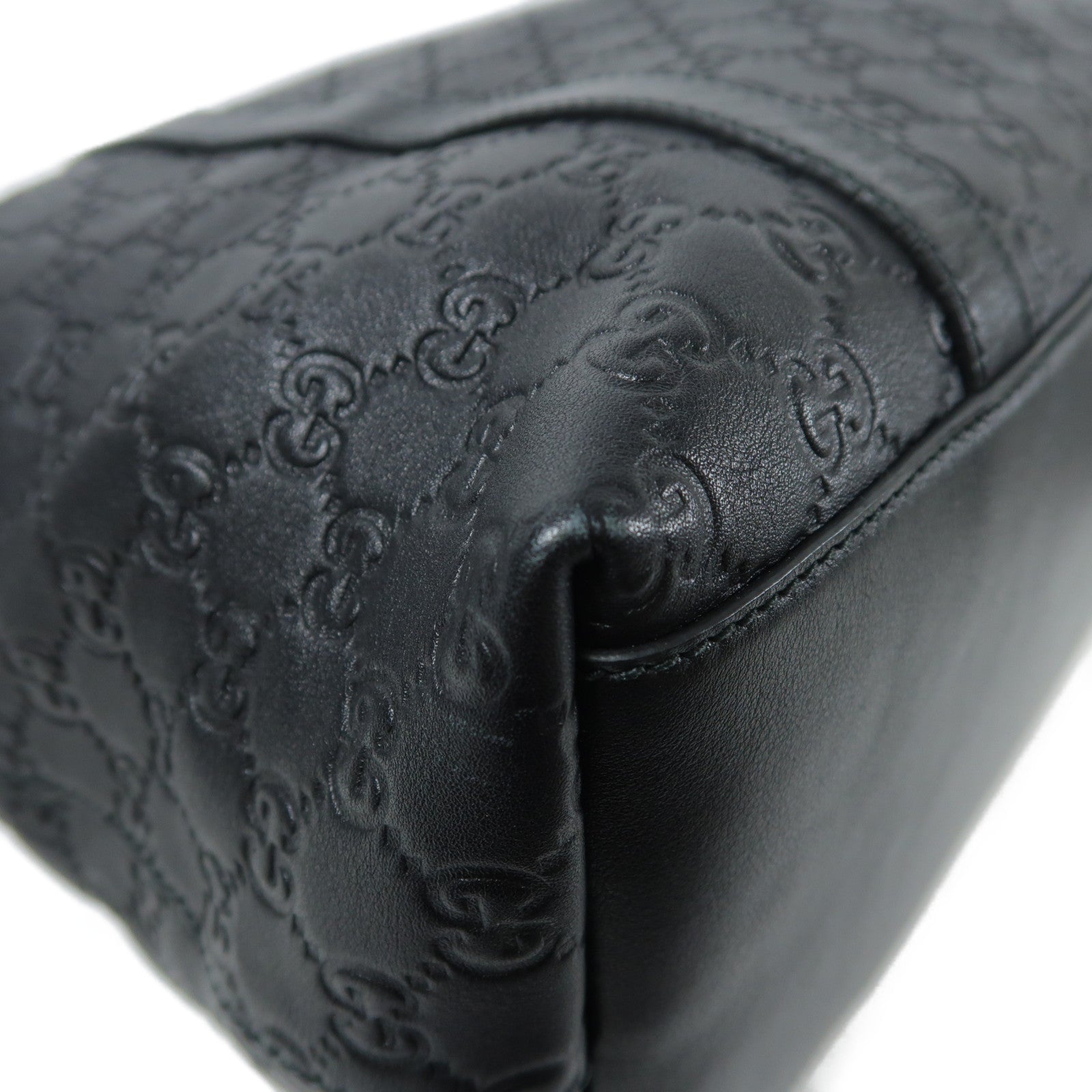 GUCCI GG SHW 2way Shoulder Bag 339551 Calfskin Leather Black