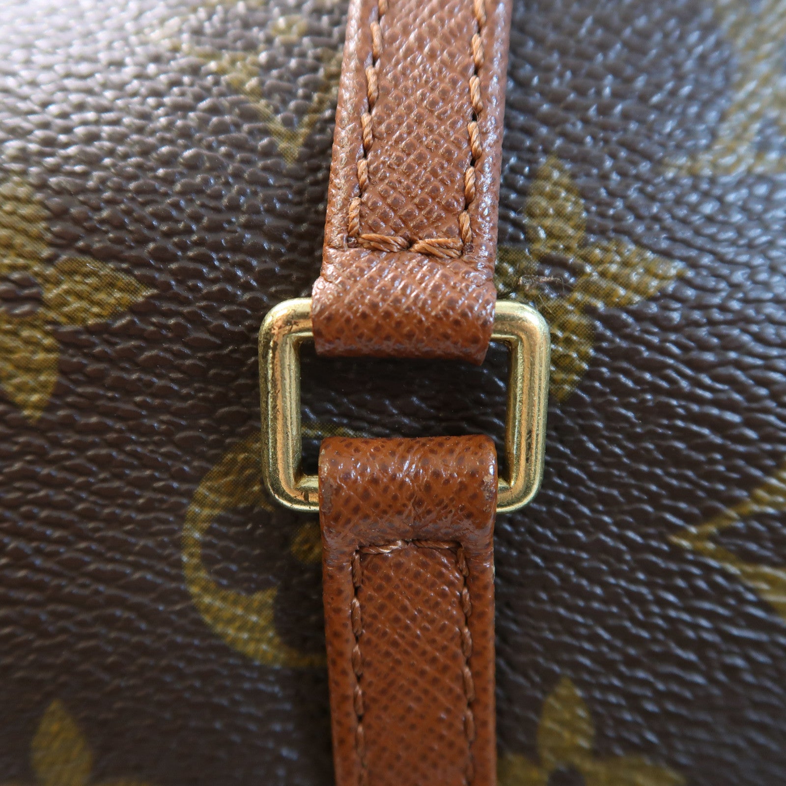 LOUIS VUITTON Monogram Papillon PM金扣肩背袋啡色