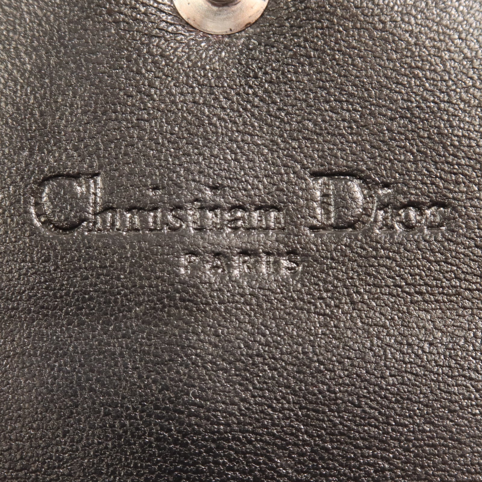 Dior 羊皮皮革Long Wallet銀扣長錢包