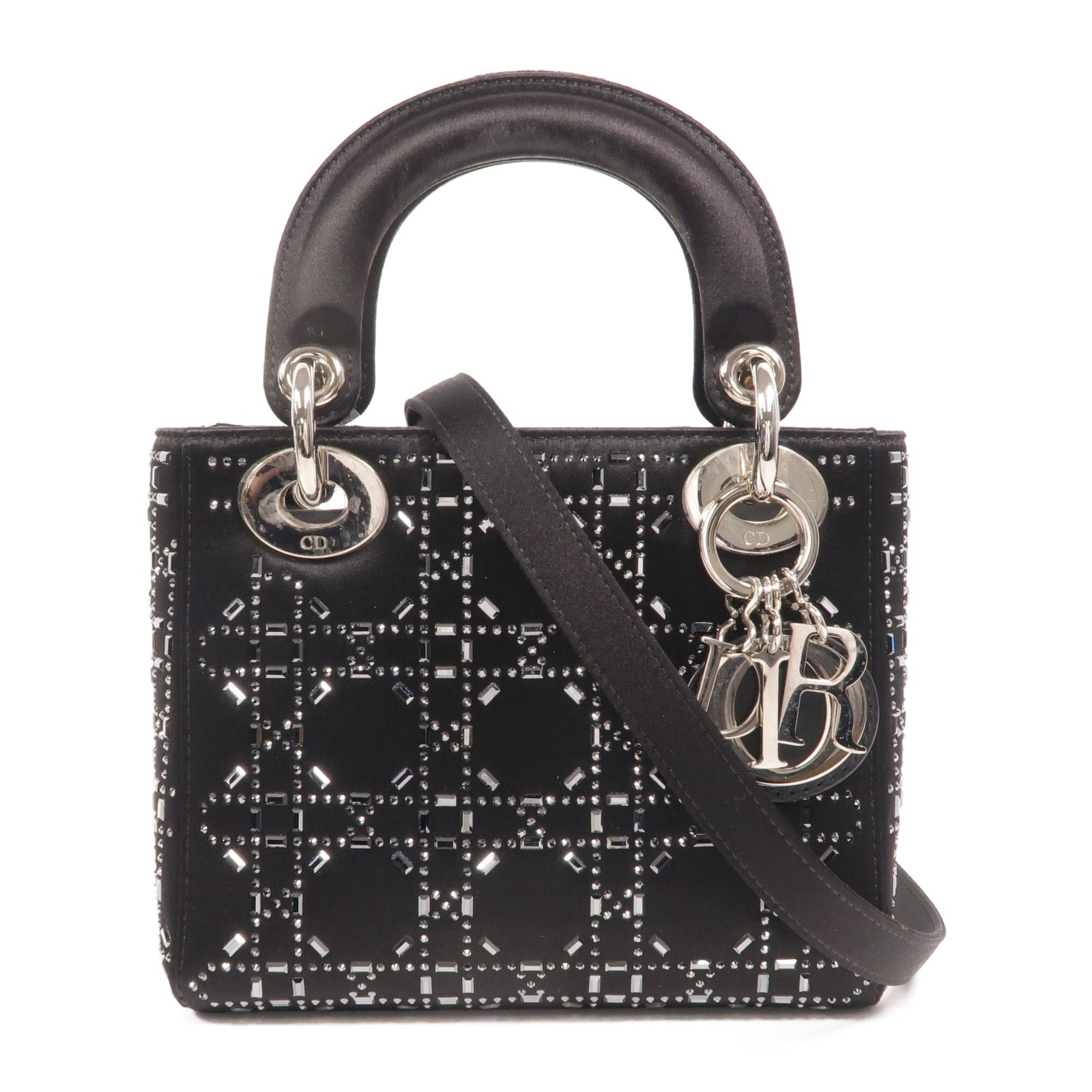 Dior Satin Mini Lady Dior手挽肩背兩用袋
