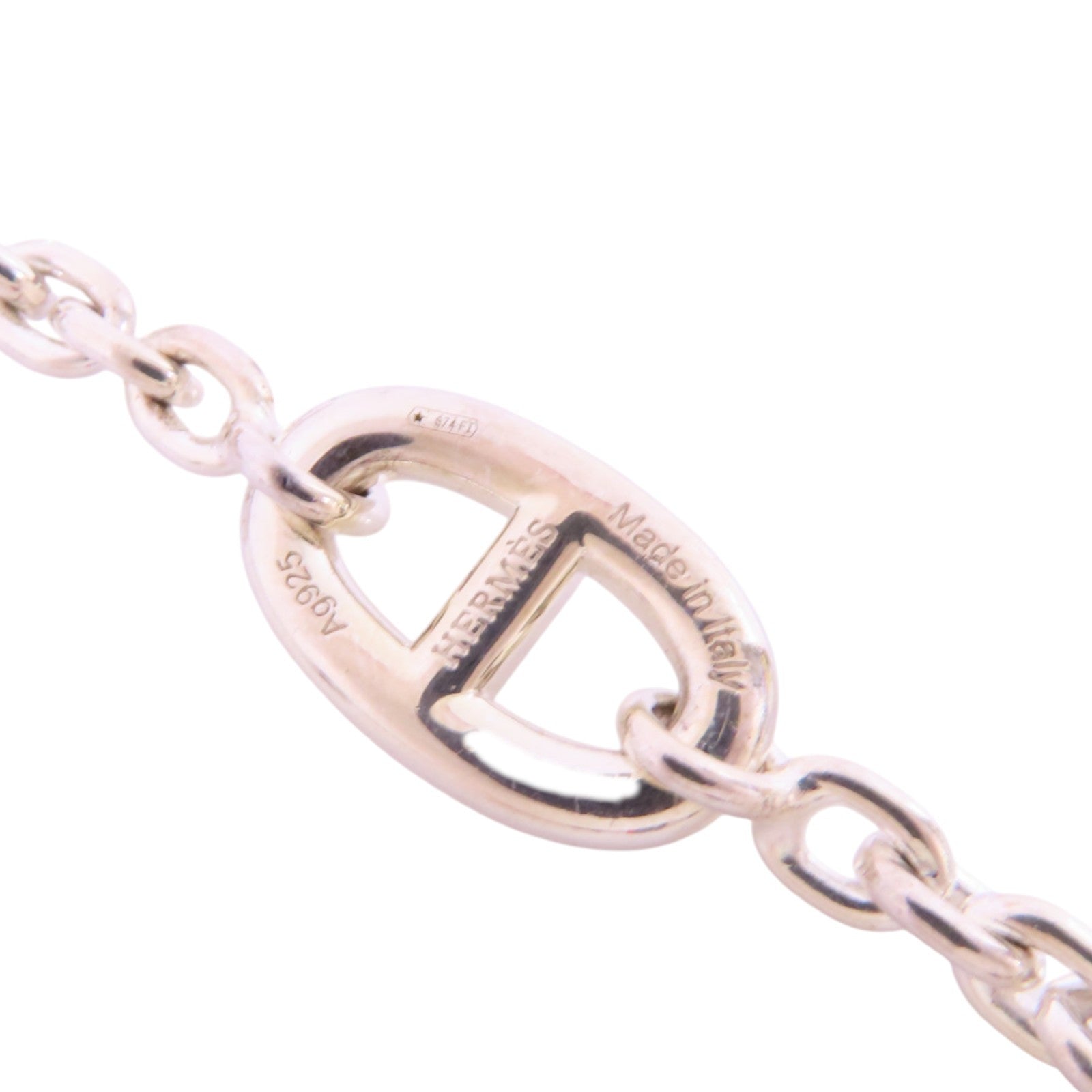 HERMES 925純銀Farandole Long Necklace銀扣項鏈