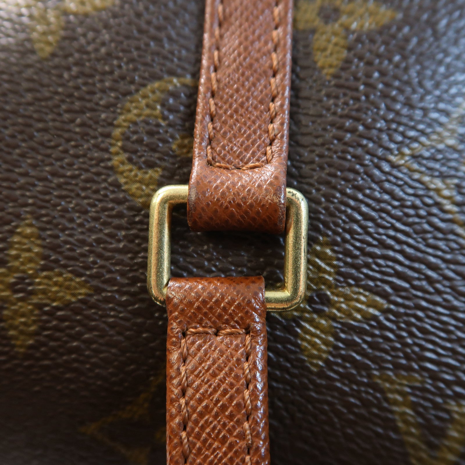 LOUIS VUITTON Monogram Papillon PM金扣肩背袋啡色