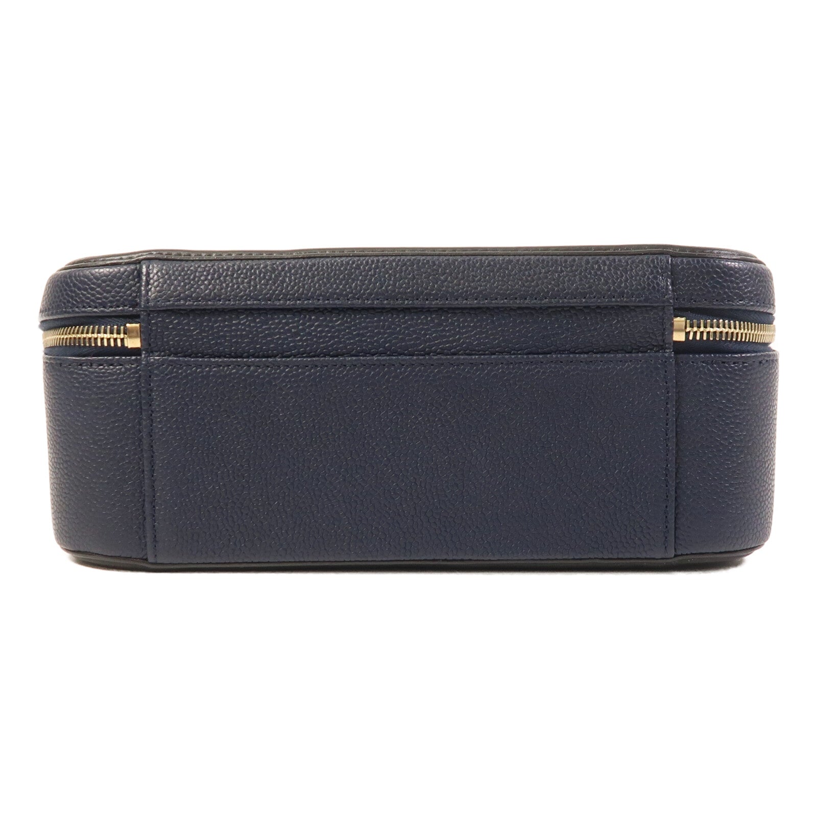 CHANEL 牛皮皮革Filigree Vanity Case金扣手挽肩背兩用袋