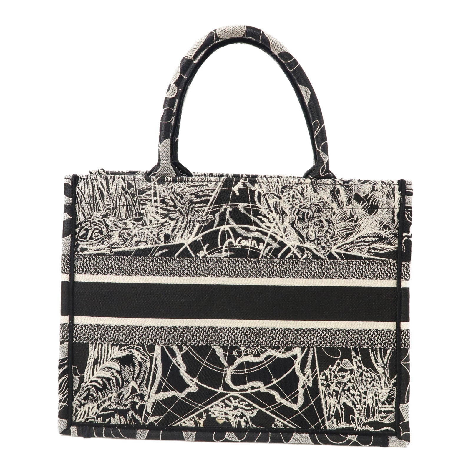 Dior 【激減優惠】帆布Book Tote Medium手挽袋黑色