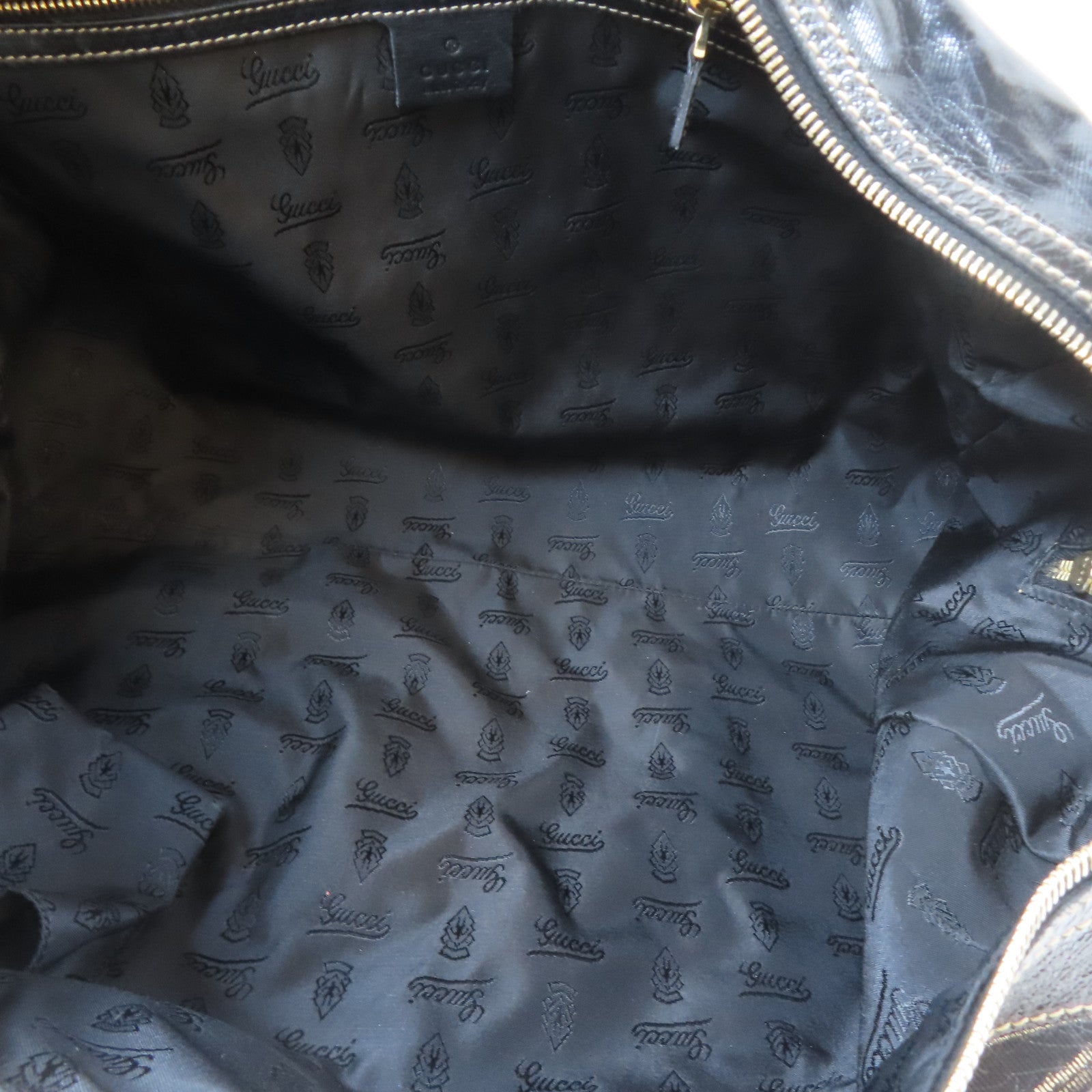 GUCCI PVC Shoulder Bag金扣肩背袋黑色