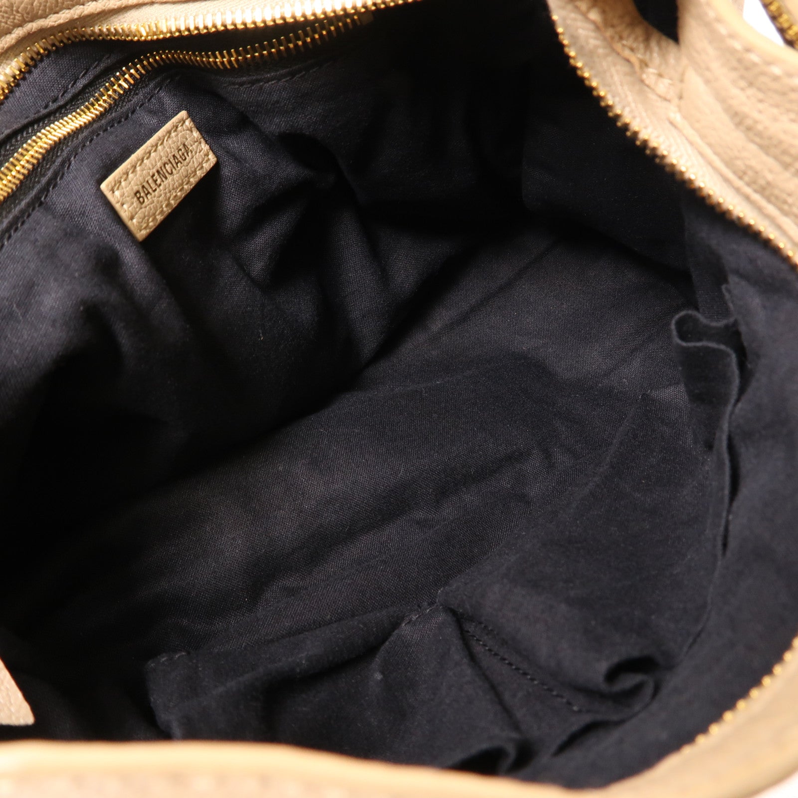 BALENCIAGA 牛皮皮革Le City Small金扣手挽肩背兩用袋棕色
