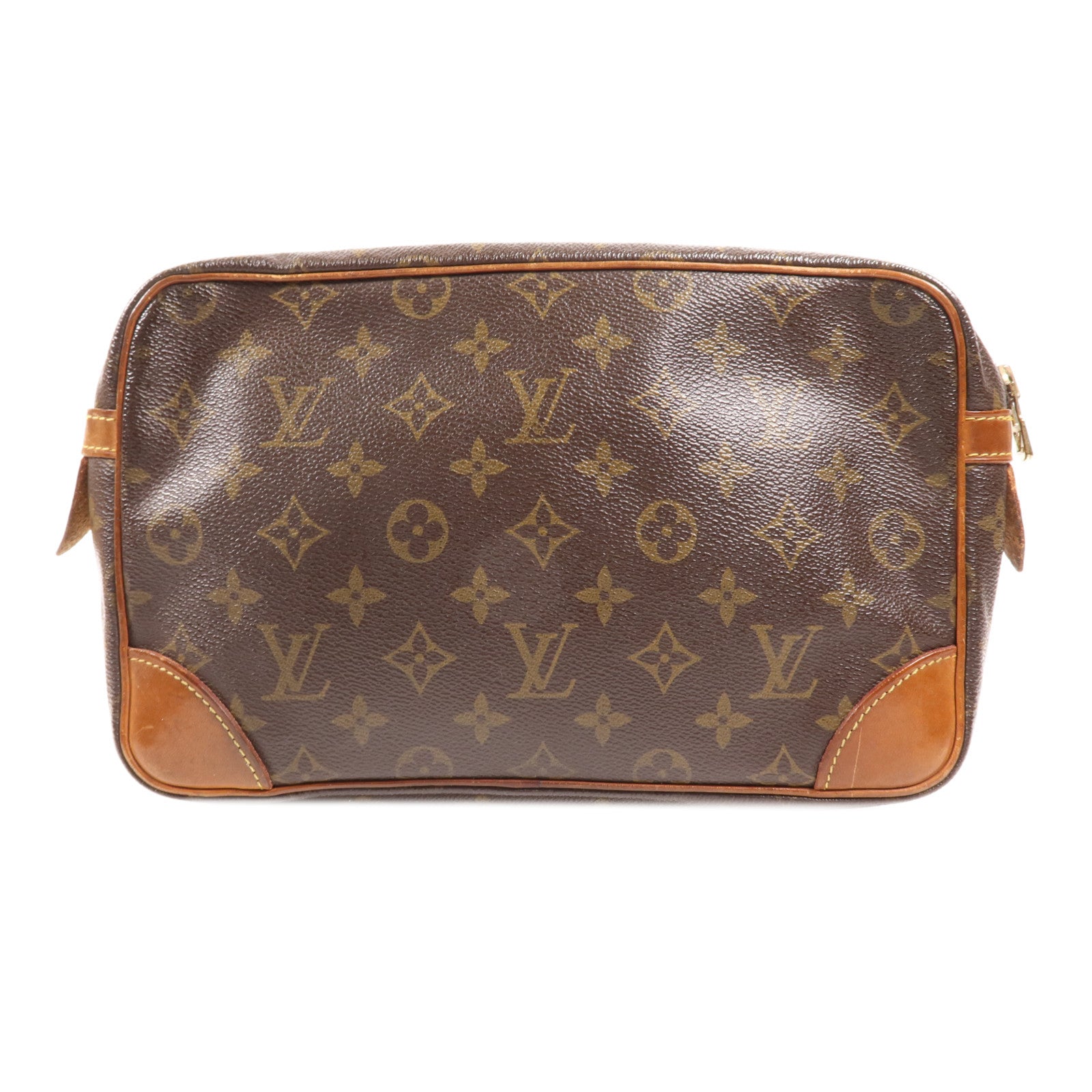 LOUIS VUITTON Monogram Compiegne 23金扣手拿包