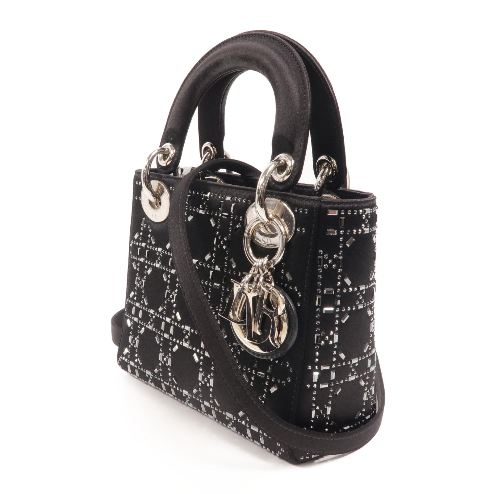 Dior Satin Mini Lady Dior手挽肩背兩用袋