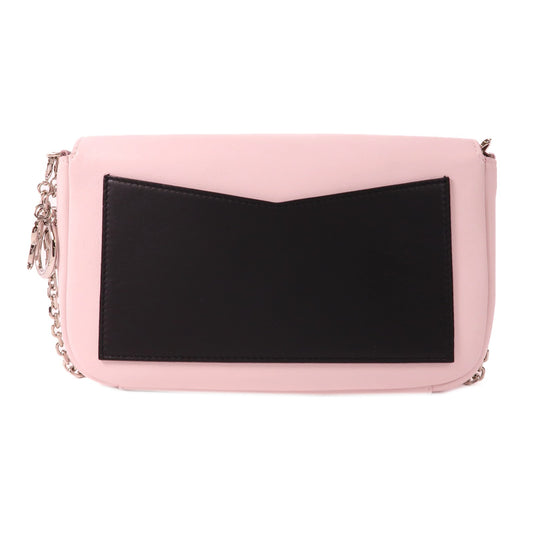 Dior 【激減優惠】牛皮皮革WOC銀扣鏈帶肩背袋