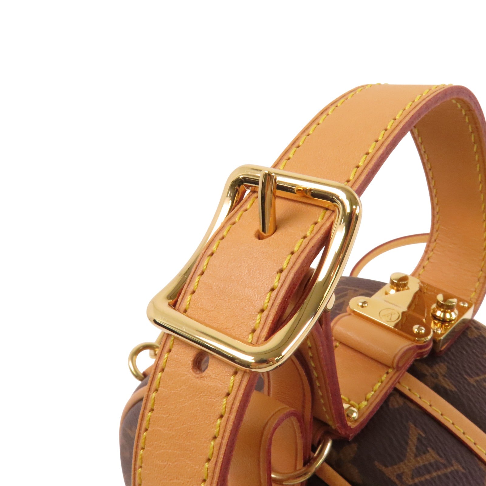 LOUIS VUITTON Monogram Petite Boite Chapeau金扣手挽肩背兩用袋