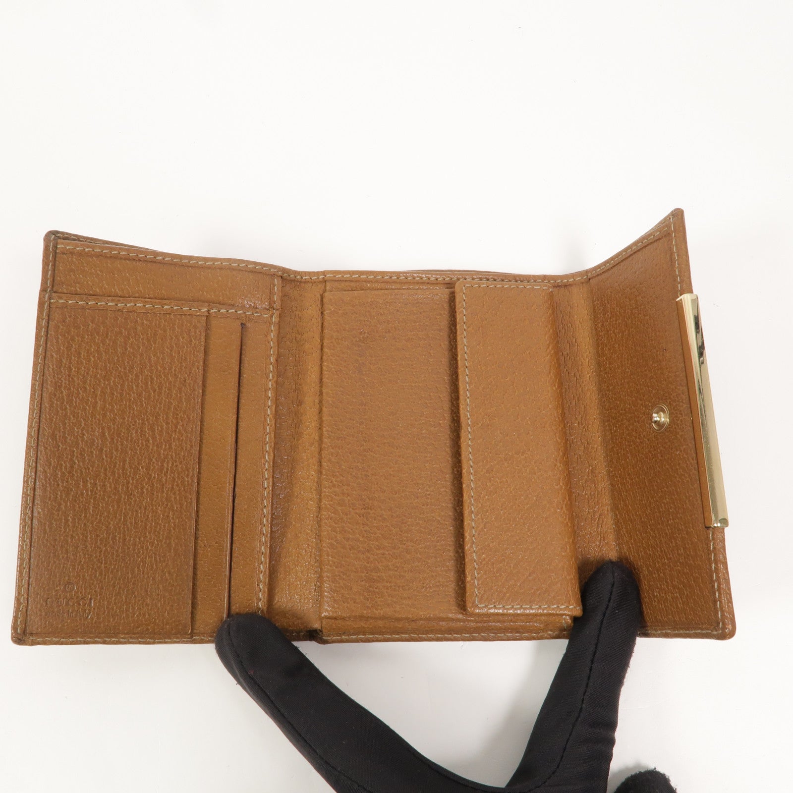 GUCCI 帆布Tri-fold Wallet錢包