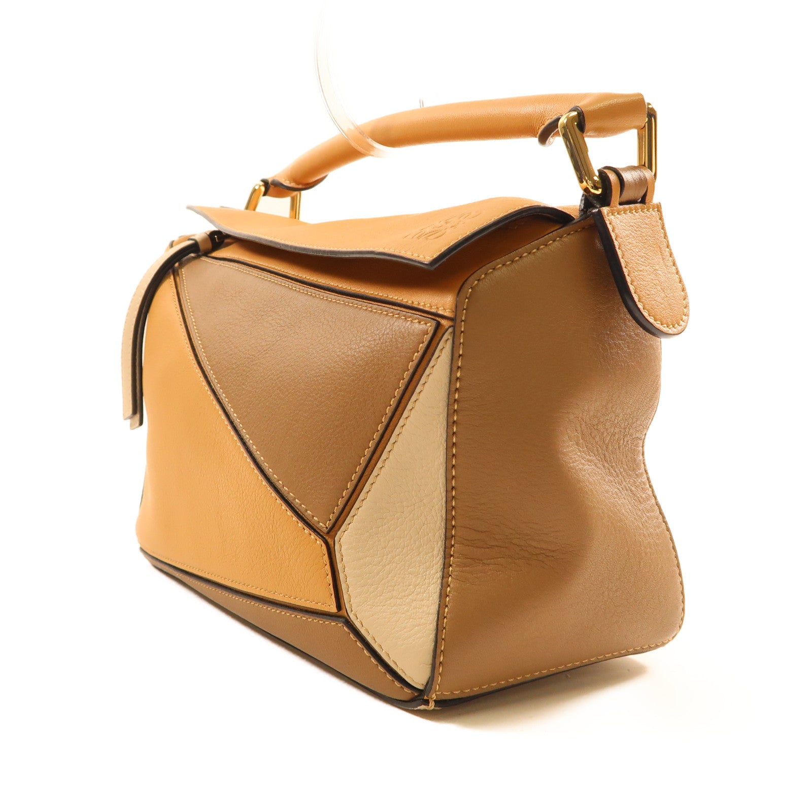 LOEWE 牛皮皮革Puzzle Bag金扣手挽肩背兩用袋