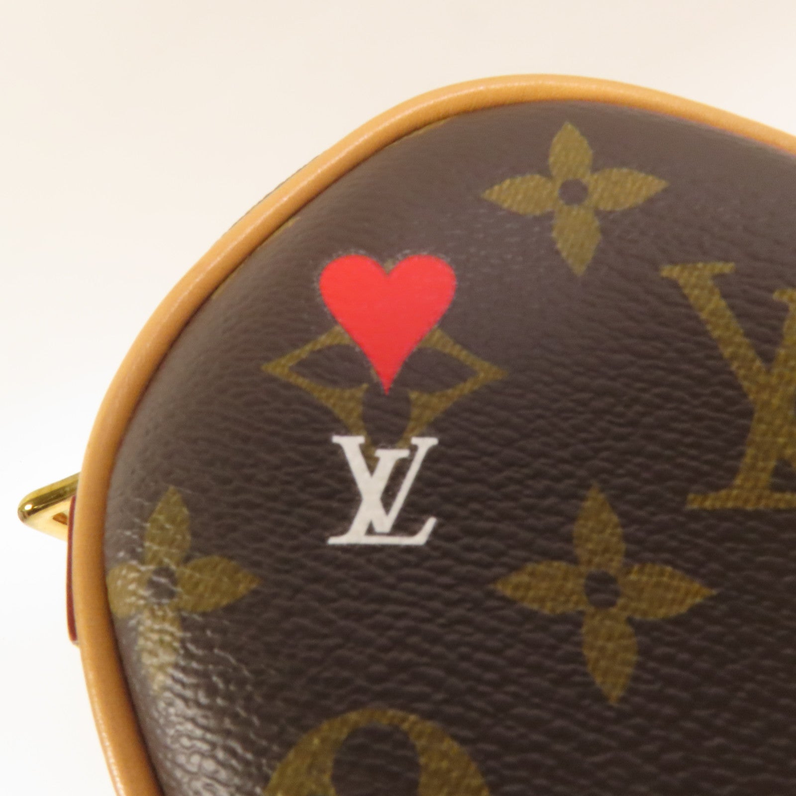 LOUIS VUITTON 【激減優惠】Monogram Game On Coeur金扣肩背袋棕色
