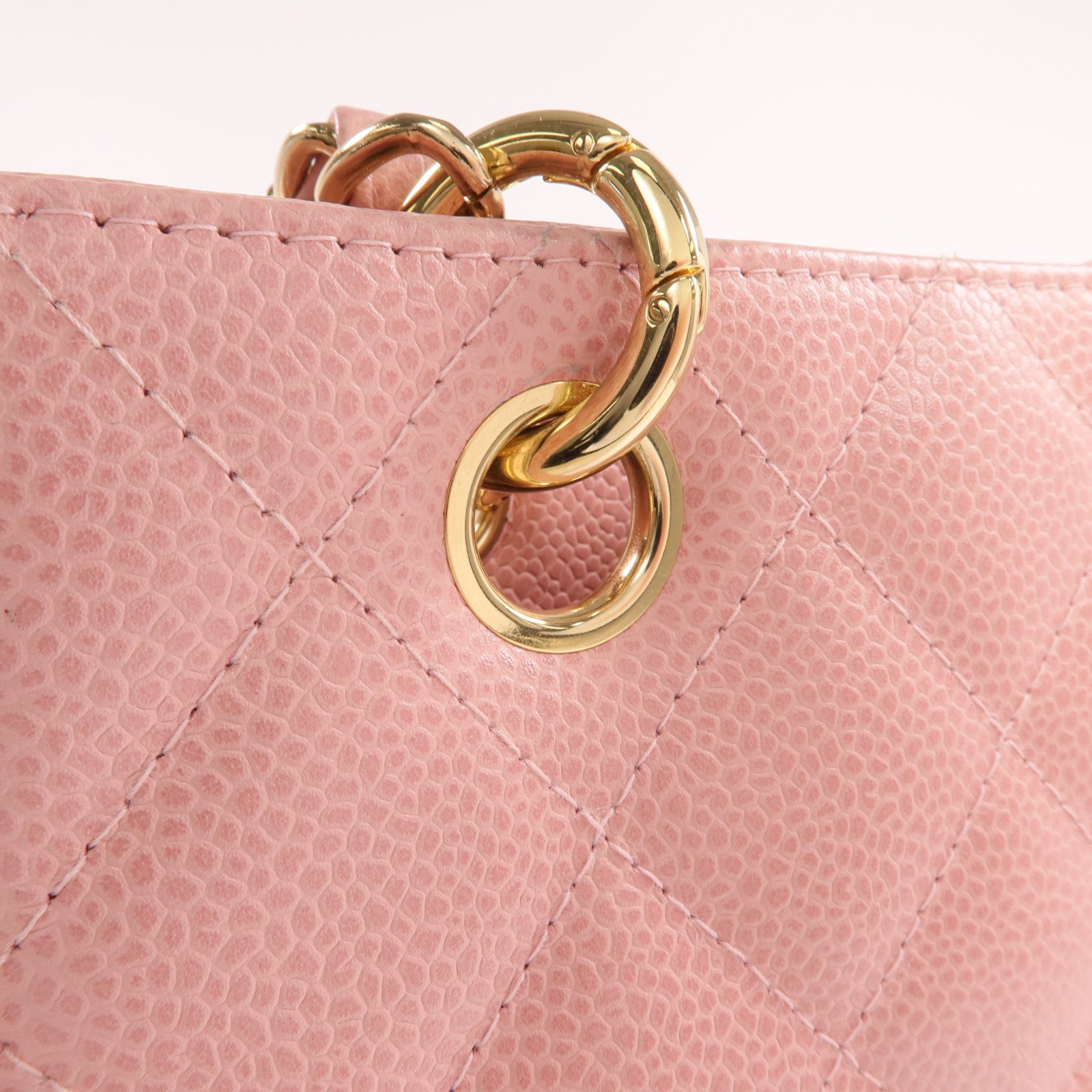 CHANEL PST Petite Shopping Tote Bag金扣鏈帶肩背袋