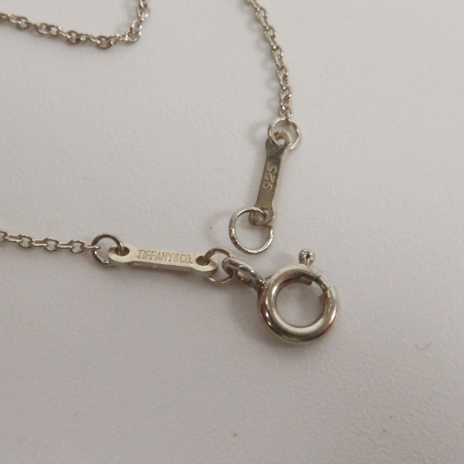 TIFFANY＆CO 925純銀Heart Pendant Necklace項鍊