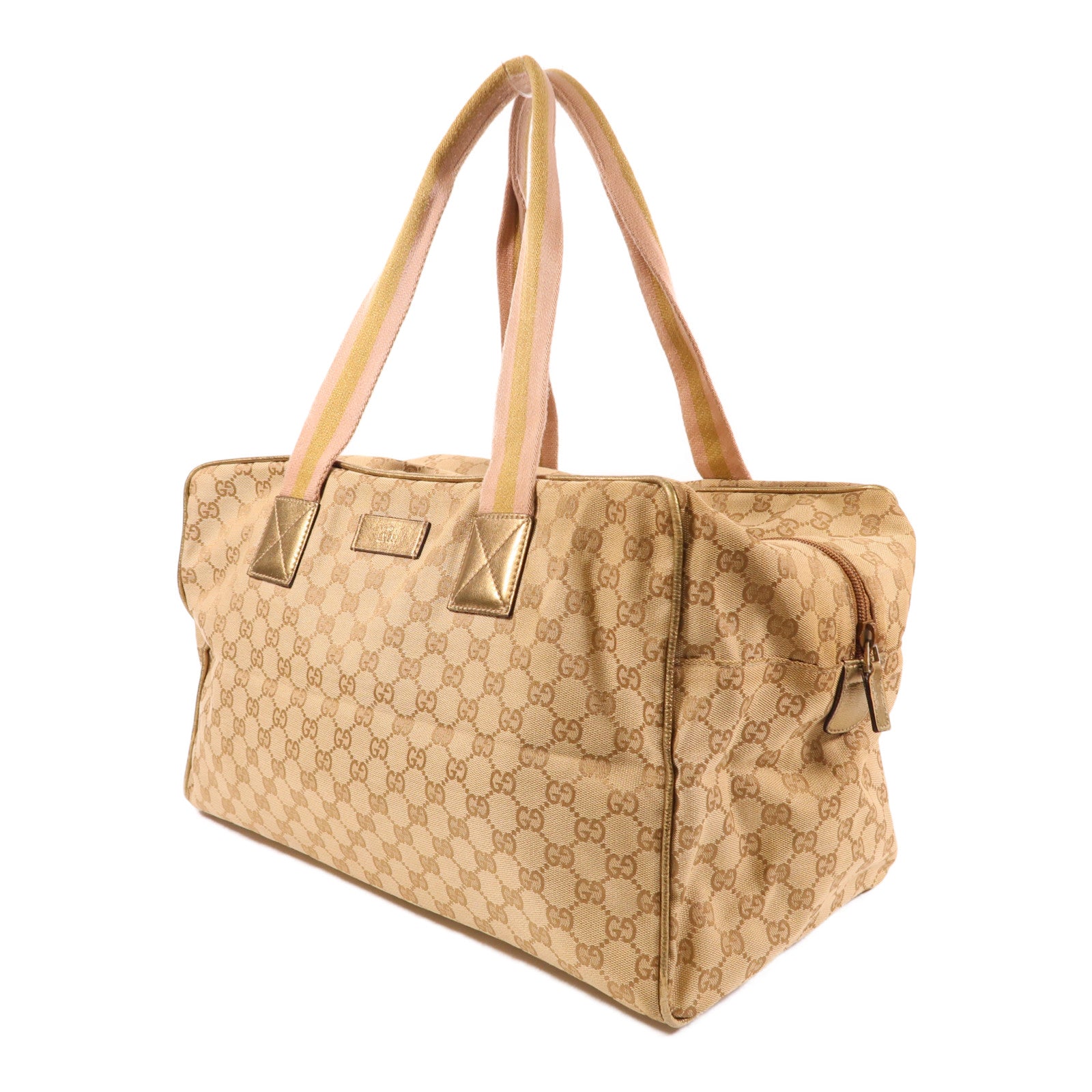 GUCCI 帆布Boston Bag波士頓包