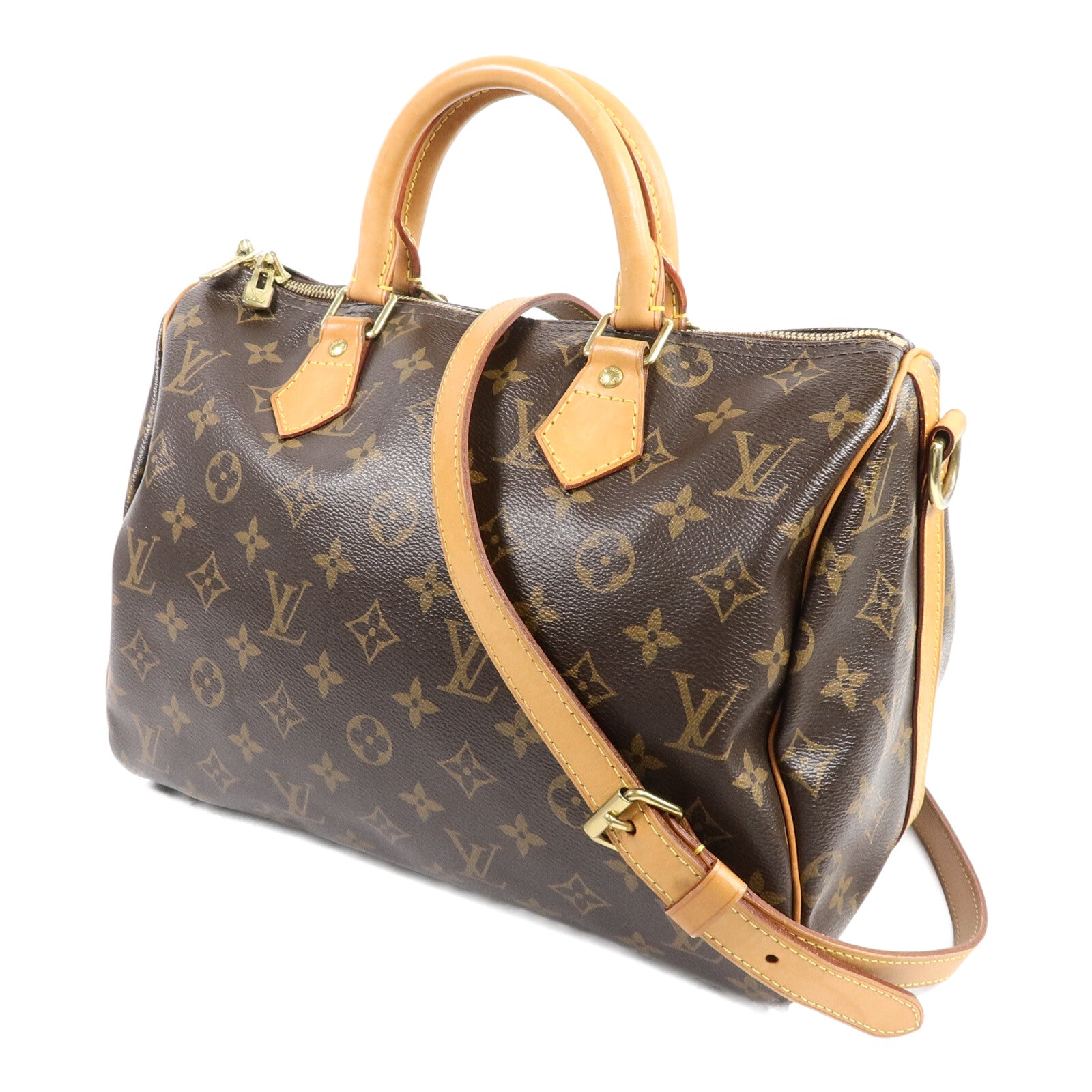 LOUIS VUITTON Monogram Speedy Bandouliere 30手挽肩背兩用袋
