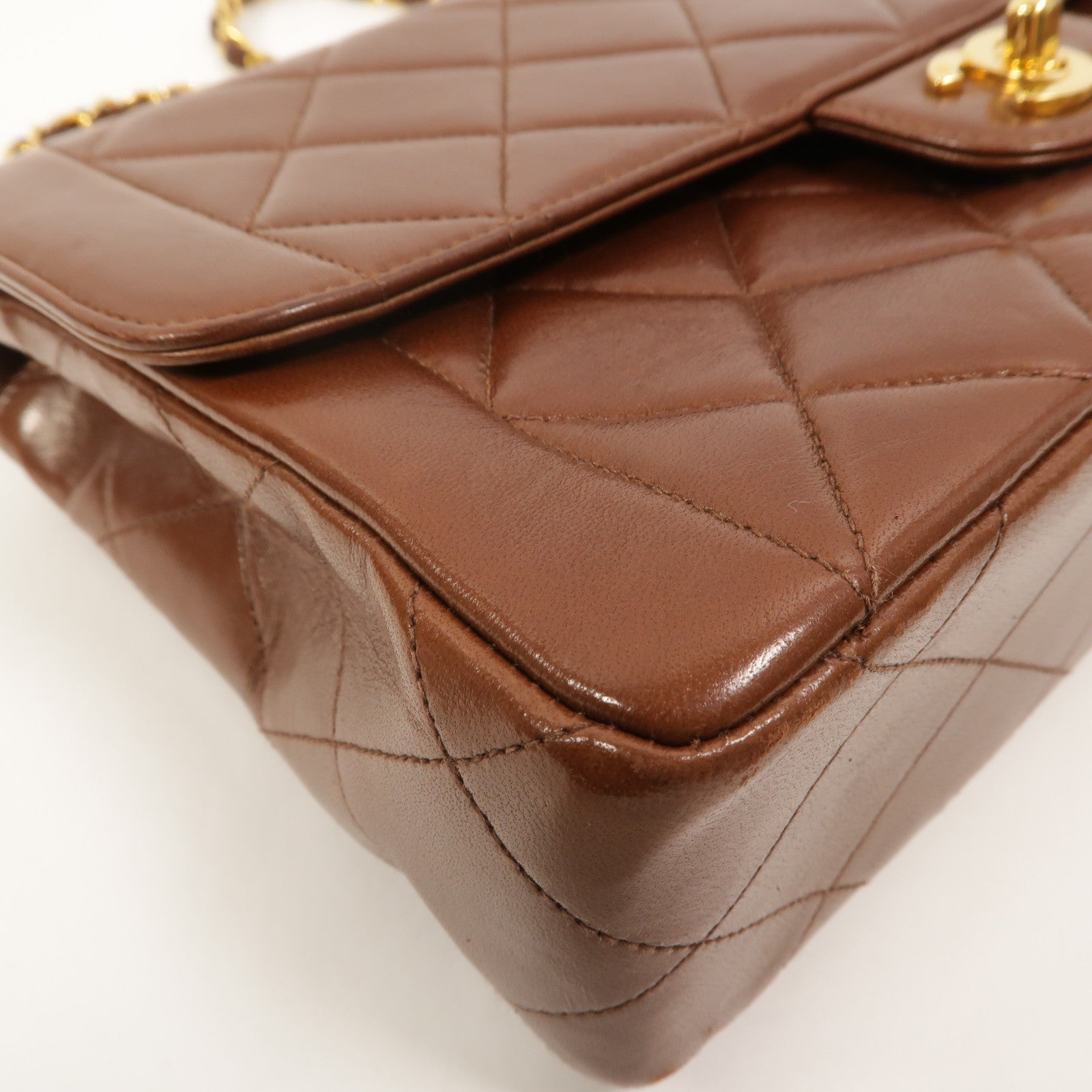 CHANEL 羊皮皮革Vintage Diana Medium鏈帶肩背袋