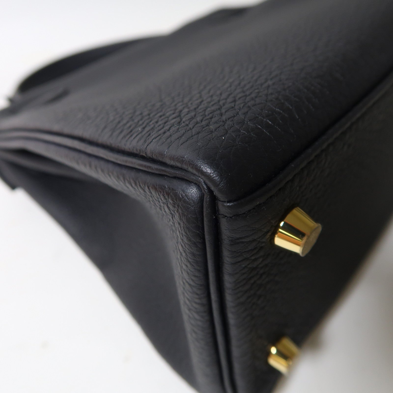 HERMES Togo皮革Kelly 25金釦手挽肩背兩用袋黑色
