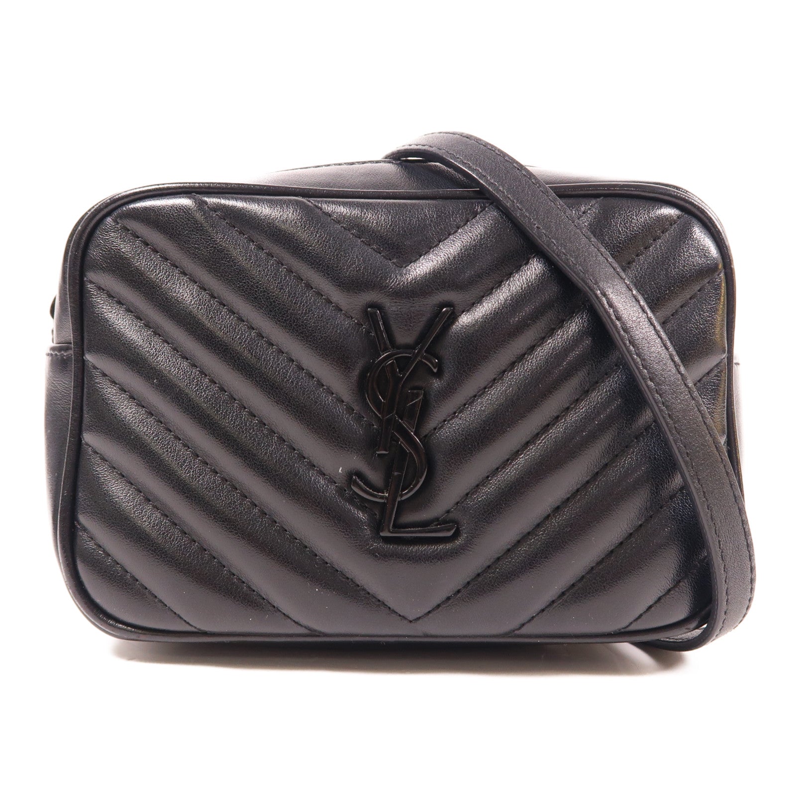 YVES SAINT LAURENT 【激減優惠】牛皮皮革Lou Belt Bag腰包