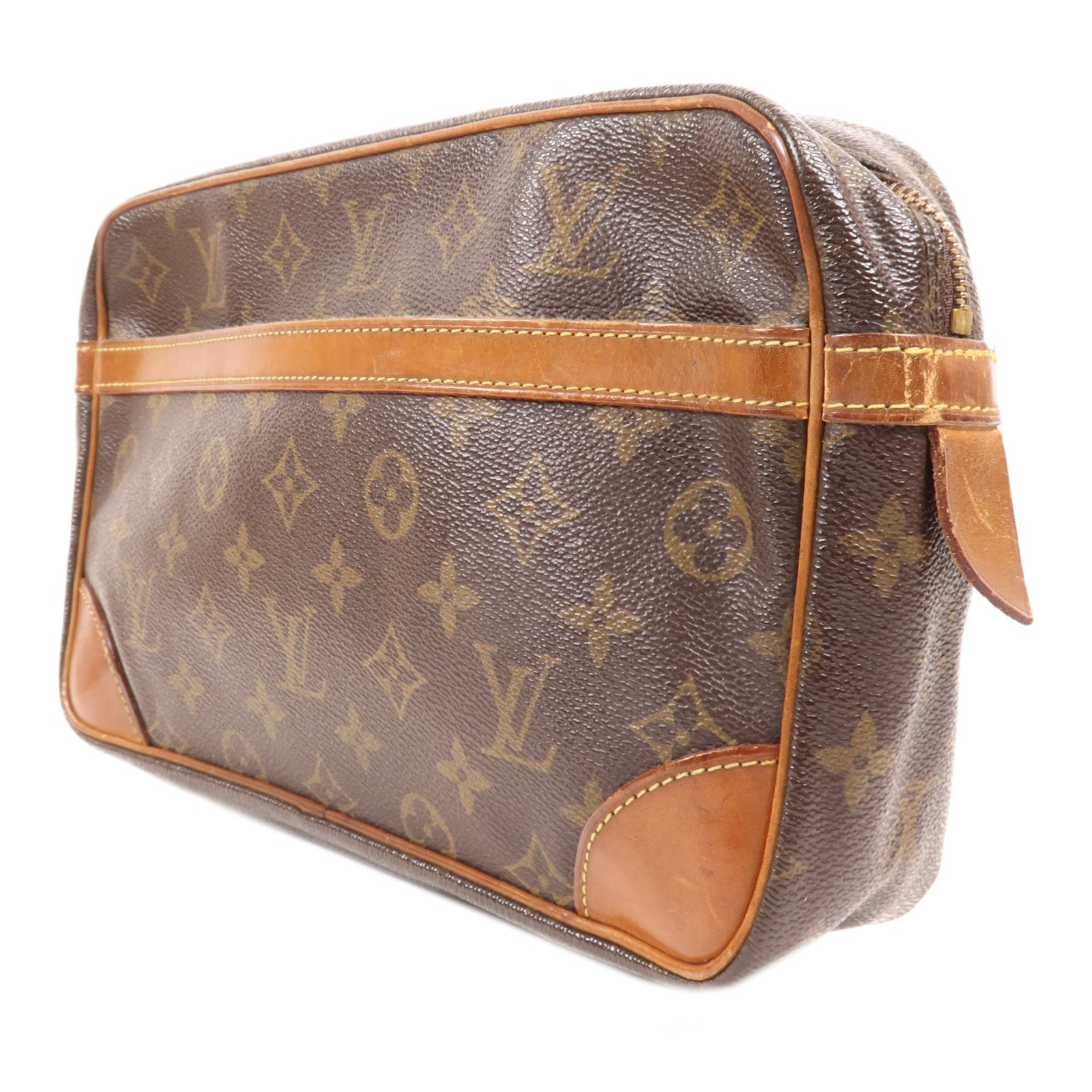 LOUIS VUITTON Monogram Compiegne 23金扣手拿包