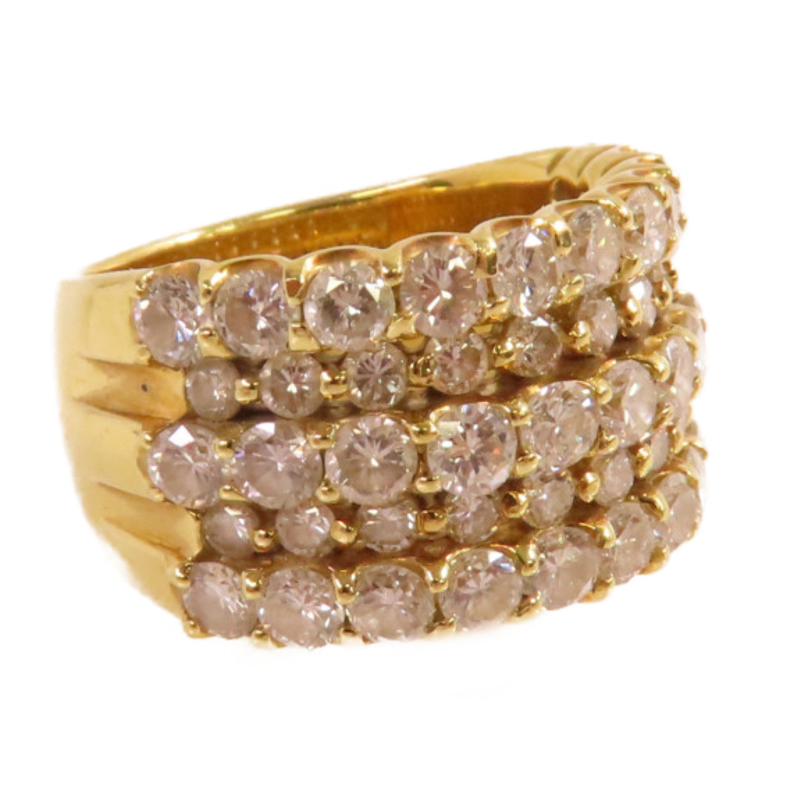 JEWELRY 18K黃金/3.00ct鑚石Diamond Ring戒指US#6