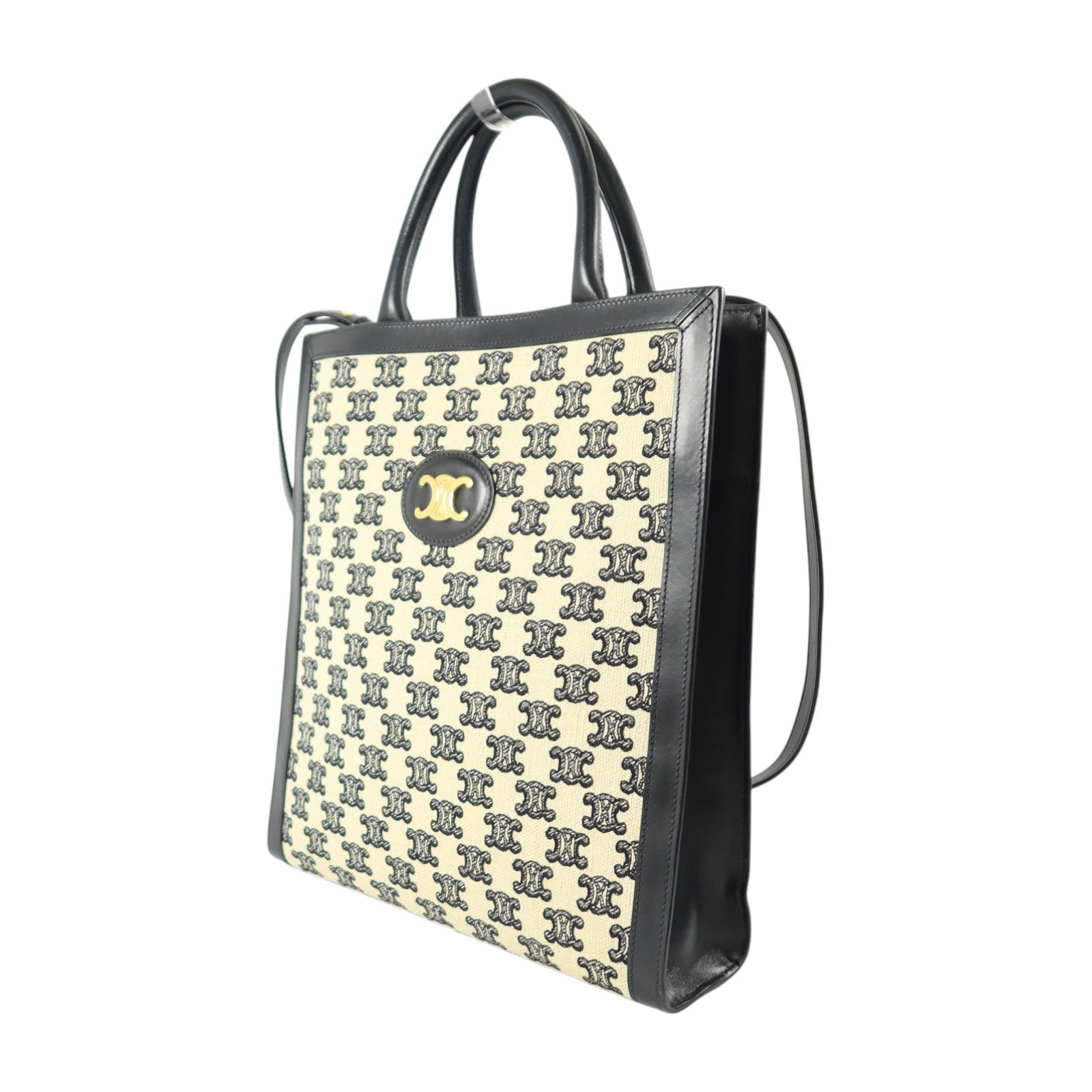 CELINE Triomphe帆布Small Vertical Cabas手挽肩背兩用袋