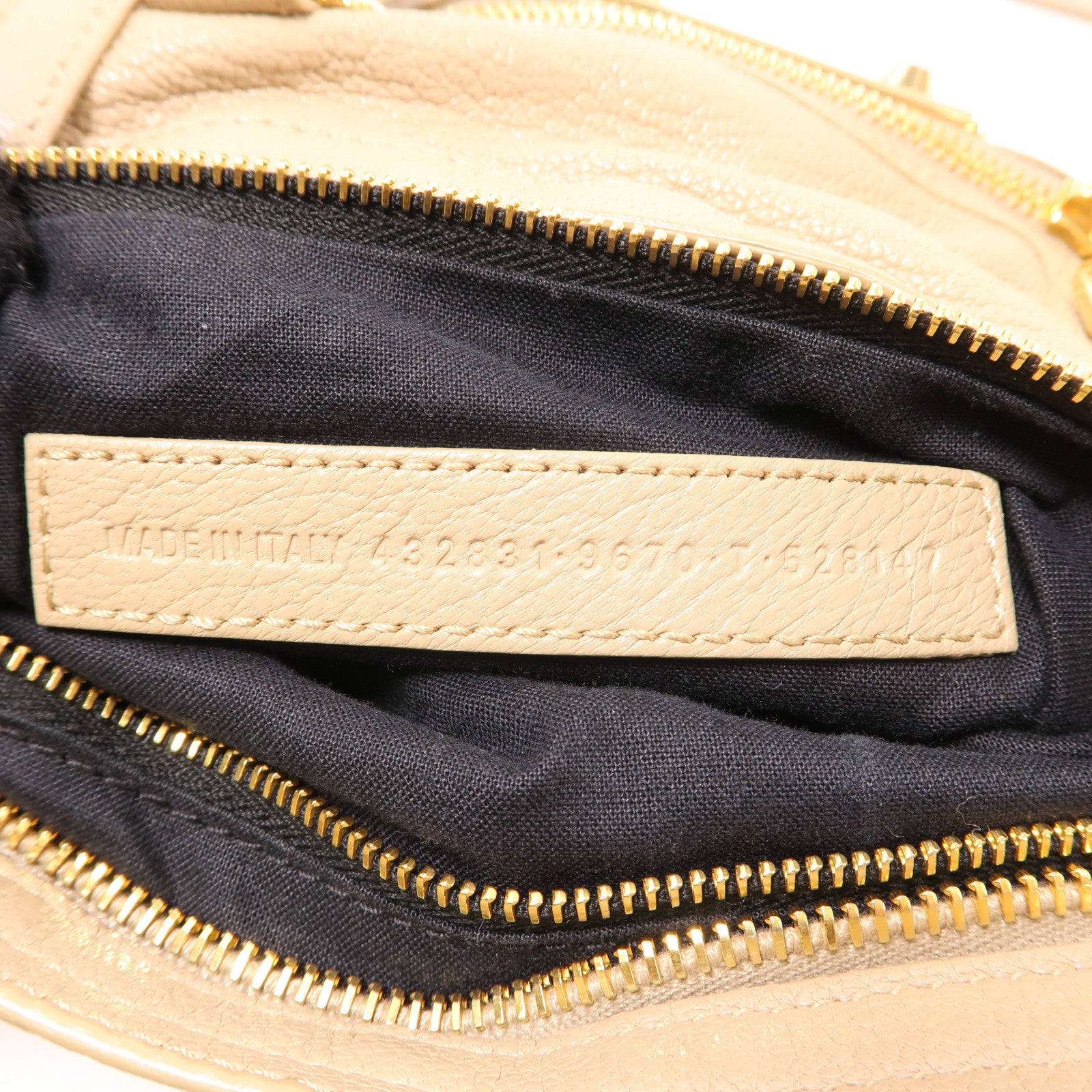 BALENCIAGA 牛皮皮革Le City Small金扣手挽肩背兩用袋棕色