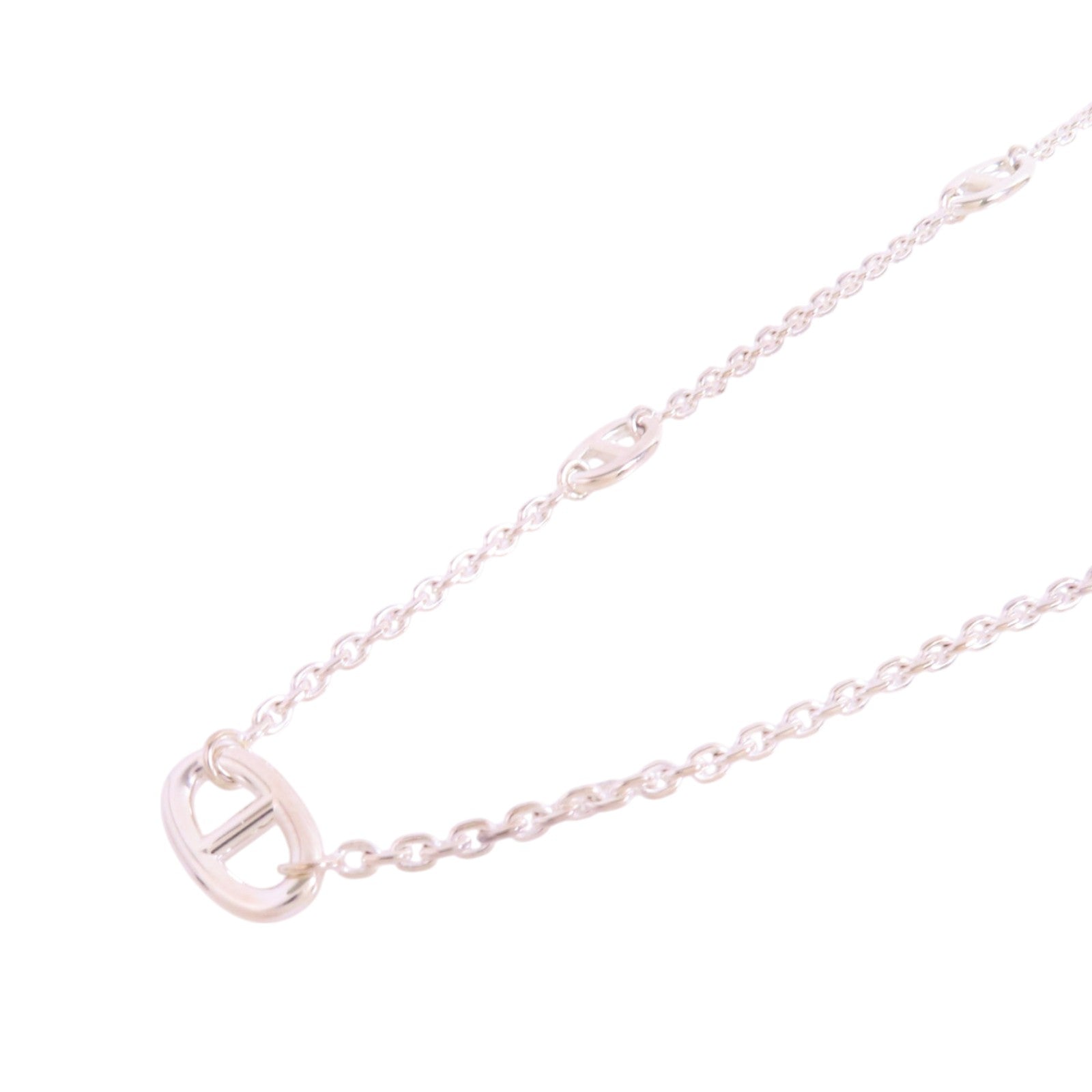 HERMES 925純銀Farandole Long Necklace銀扣項鏈