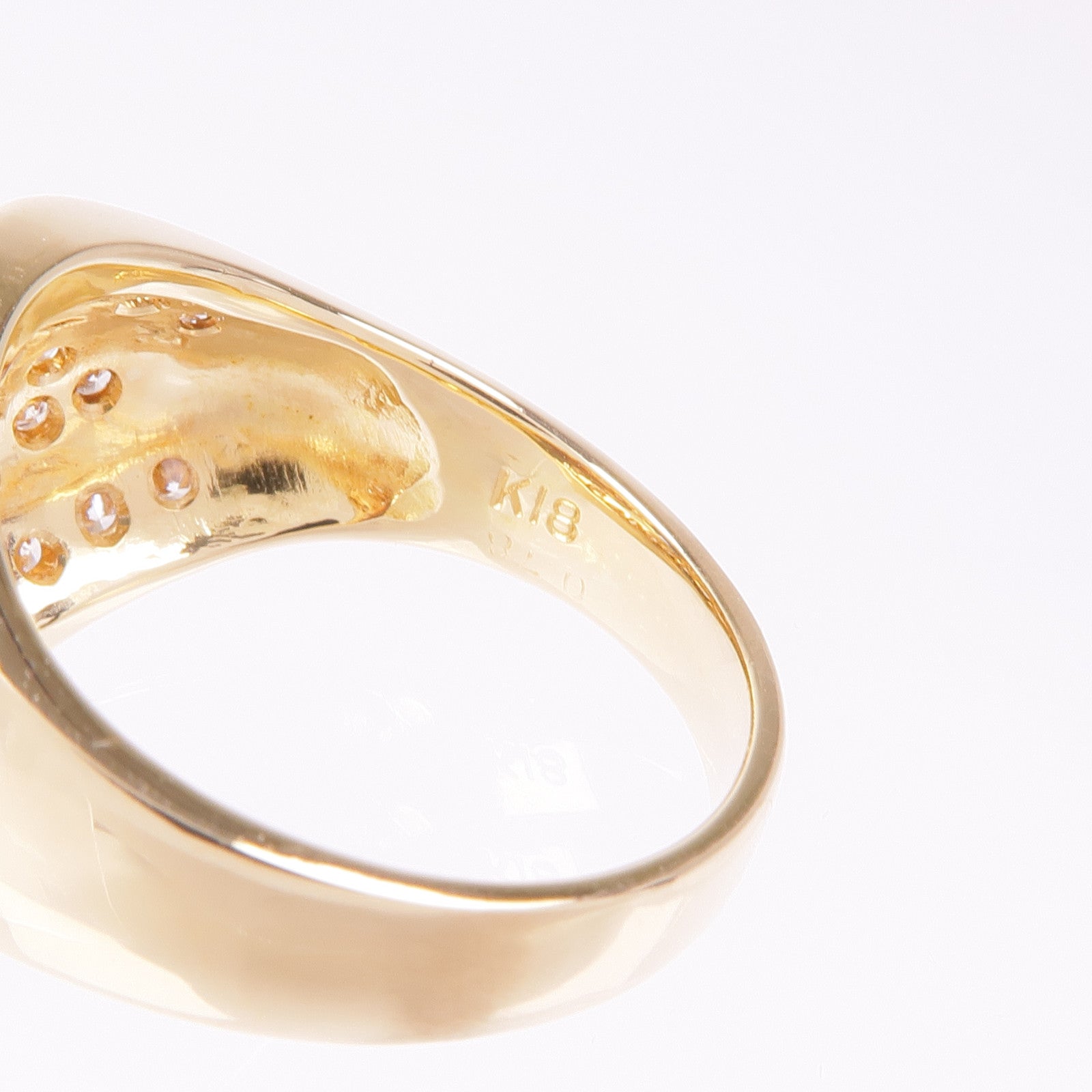 JEWELRY PT900鉑金Sapphire Diamond Ring藍寶石/鑽石戒指US#6.5