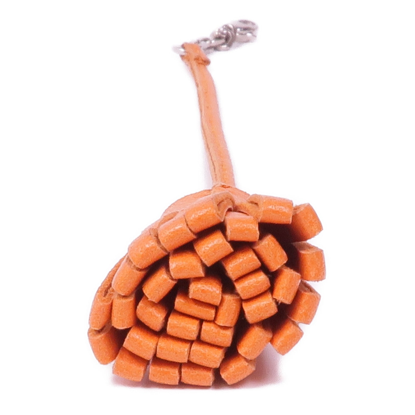 HERMES Swift皮革Carmencita Charm銀扣掛飾