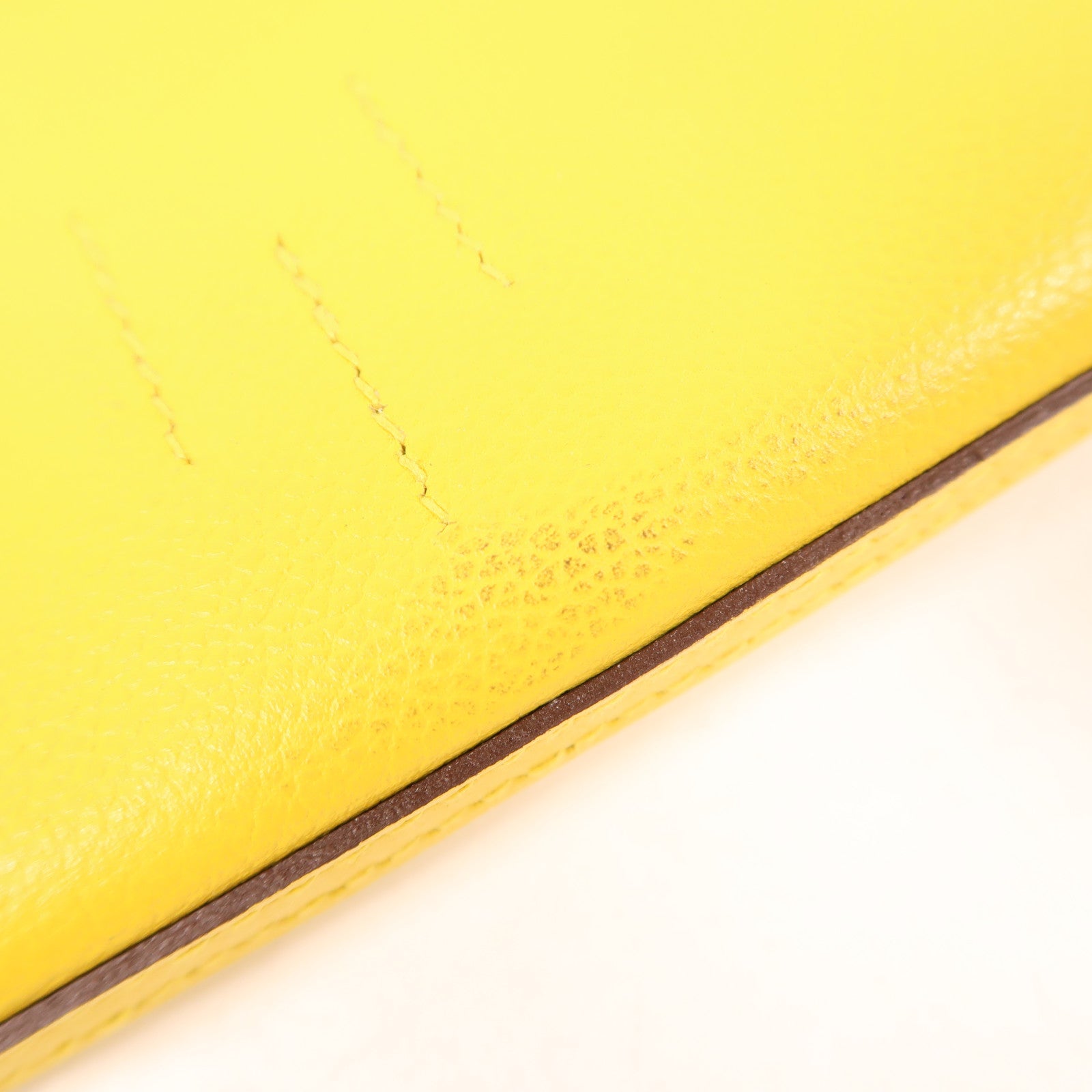 HERMES 【激減優惠】Evercolor皮革Bridado銀扣背包肩背兩用袋Jaune De Naples
