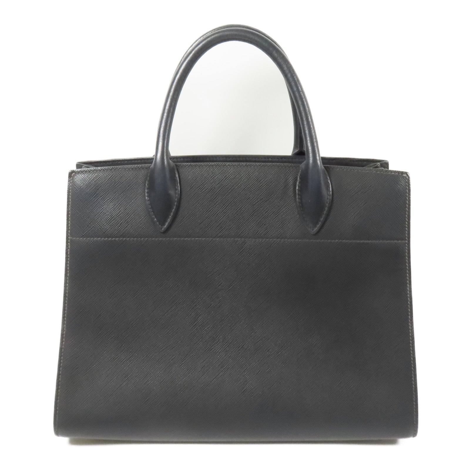 PRADA Saffiano皮革2way Shoulder Bag金扣手挽肩背兩用袋