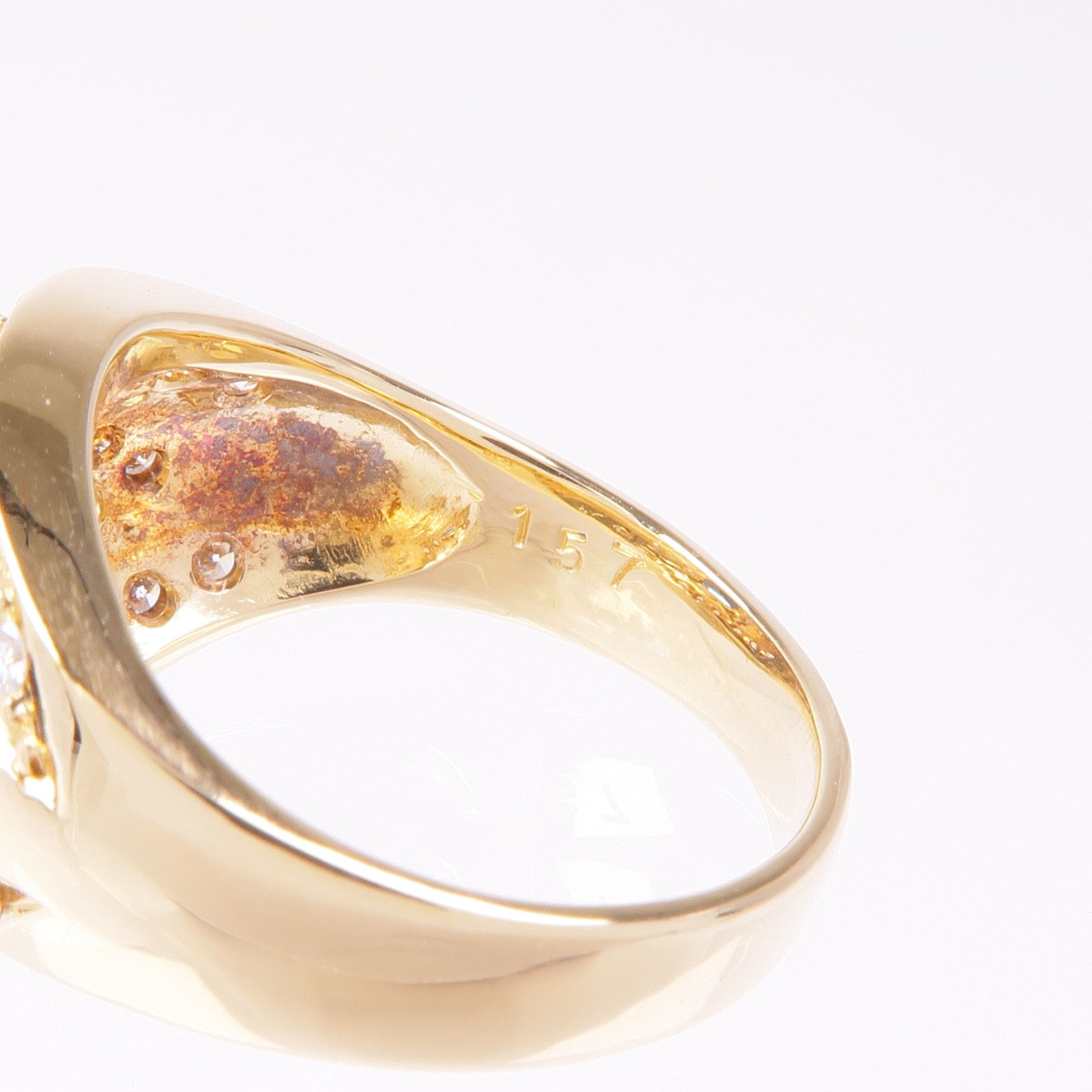 JEWELRY PT900鉑金Sapphire Diamond Ring藍寶石/鑽石戒指US#6.5