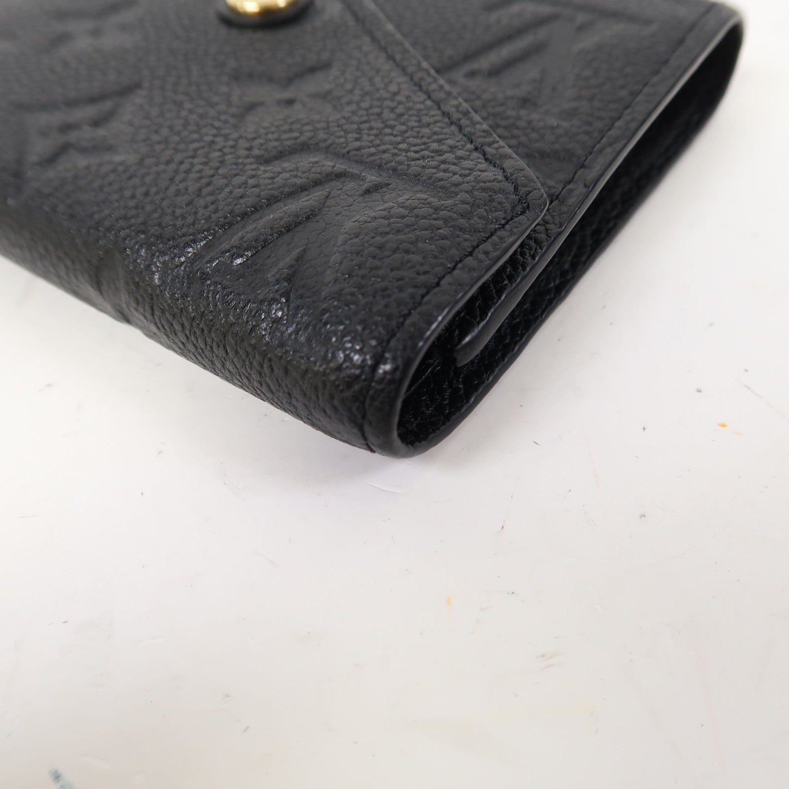LOUIS VUITTON Monogram Empreinte Victorine Wallet金扣錢包黑色