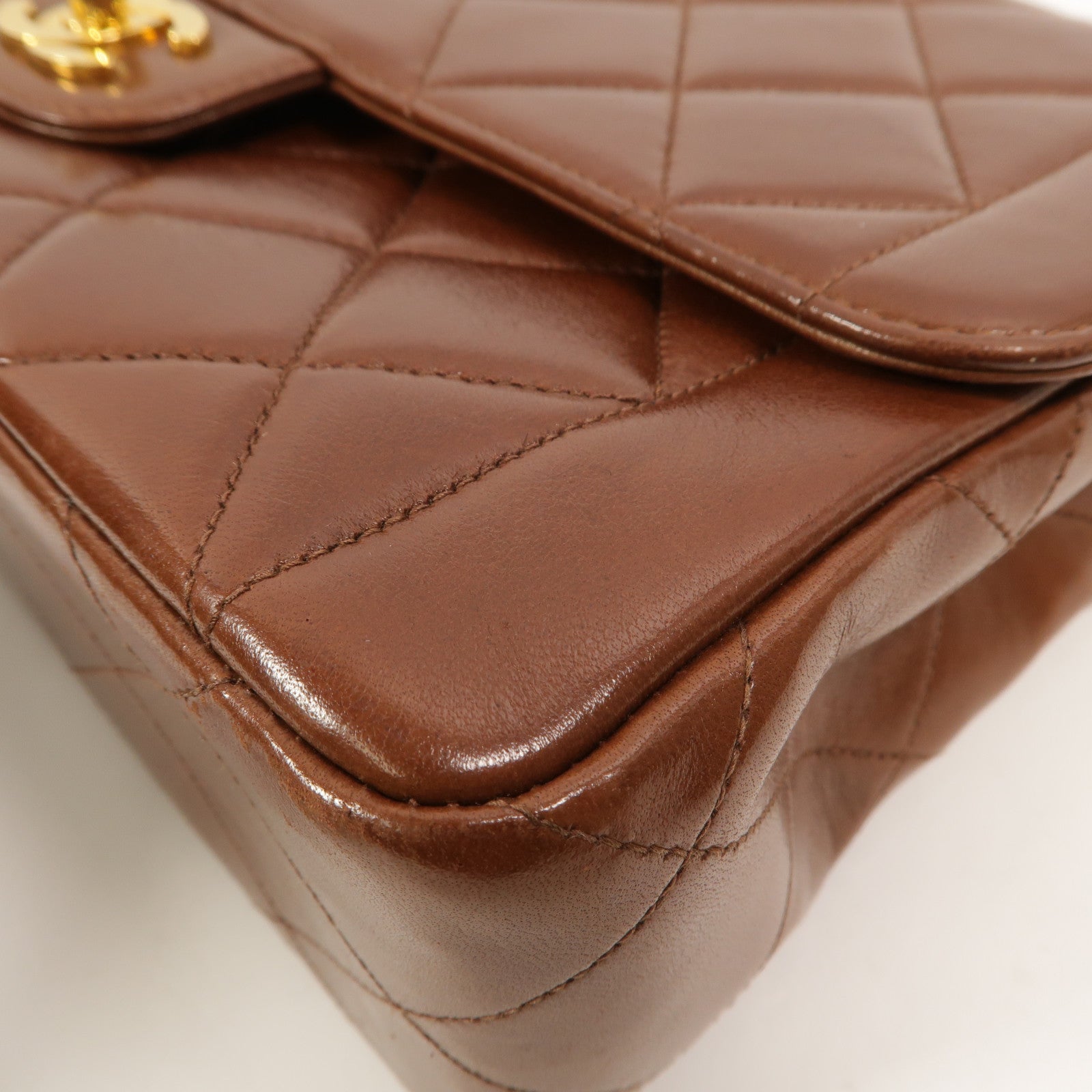 CHANEL 羊皮皮革Vintage Diana Medium鏈帶肩背袋