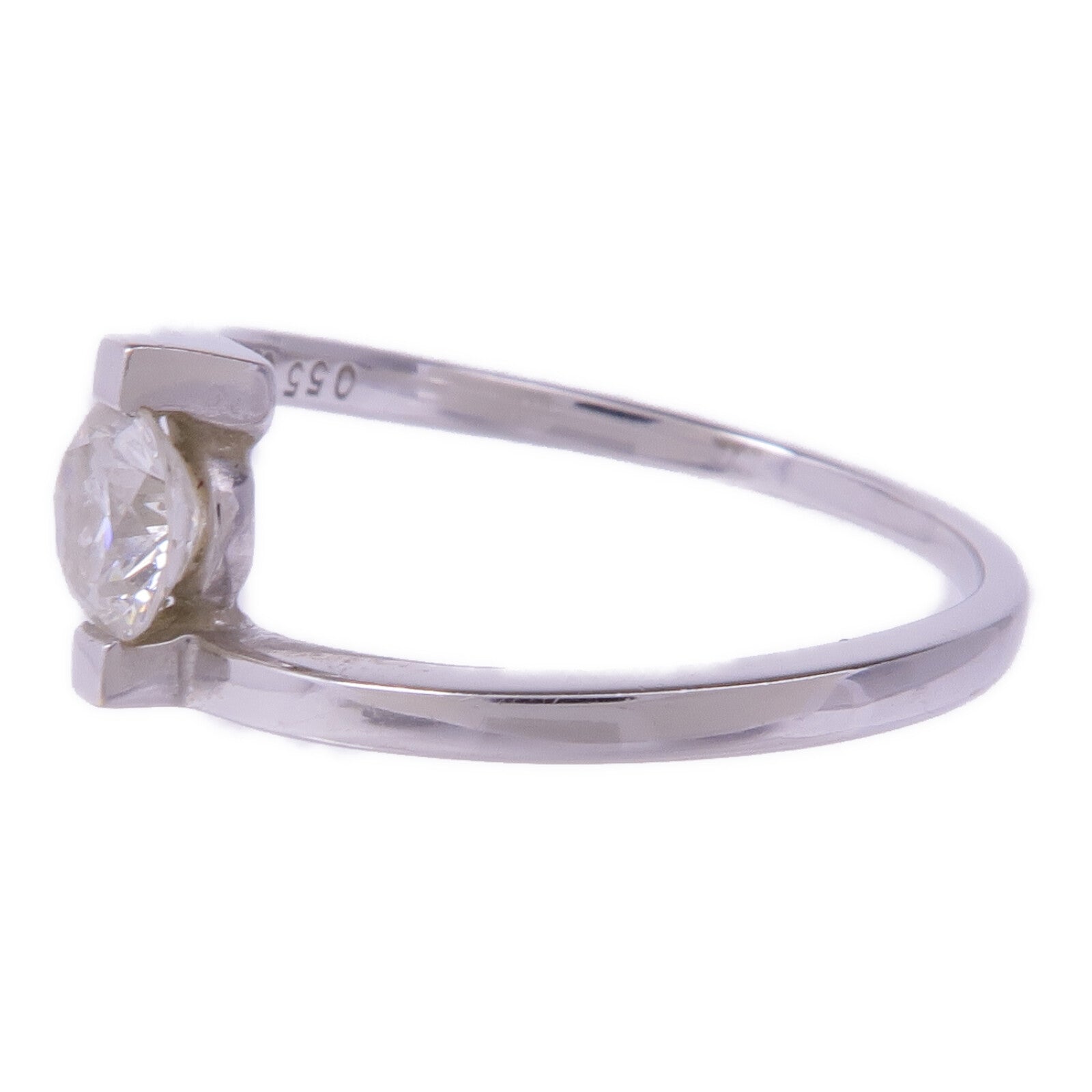 JEWELRY 【激減優惠】18K白金Diamond Ring鑽石戒指US#8