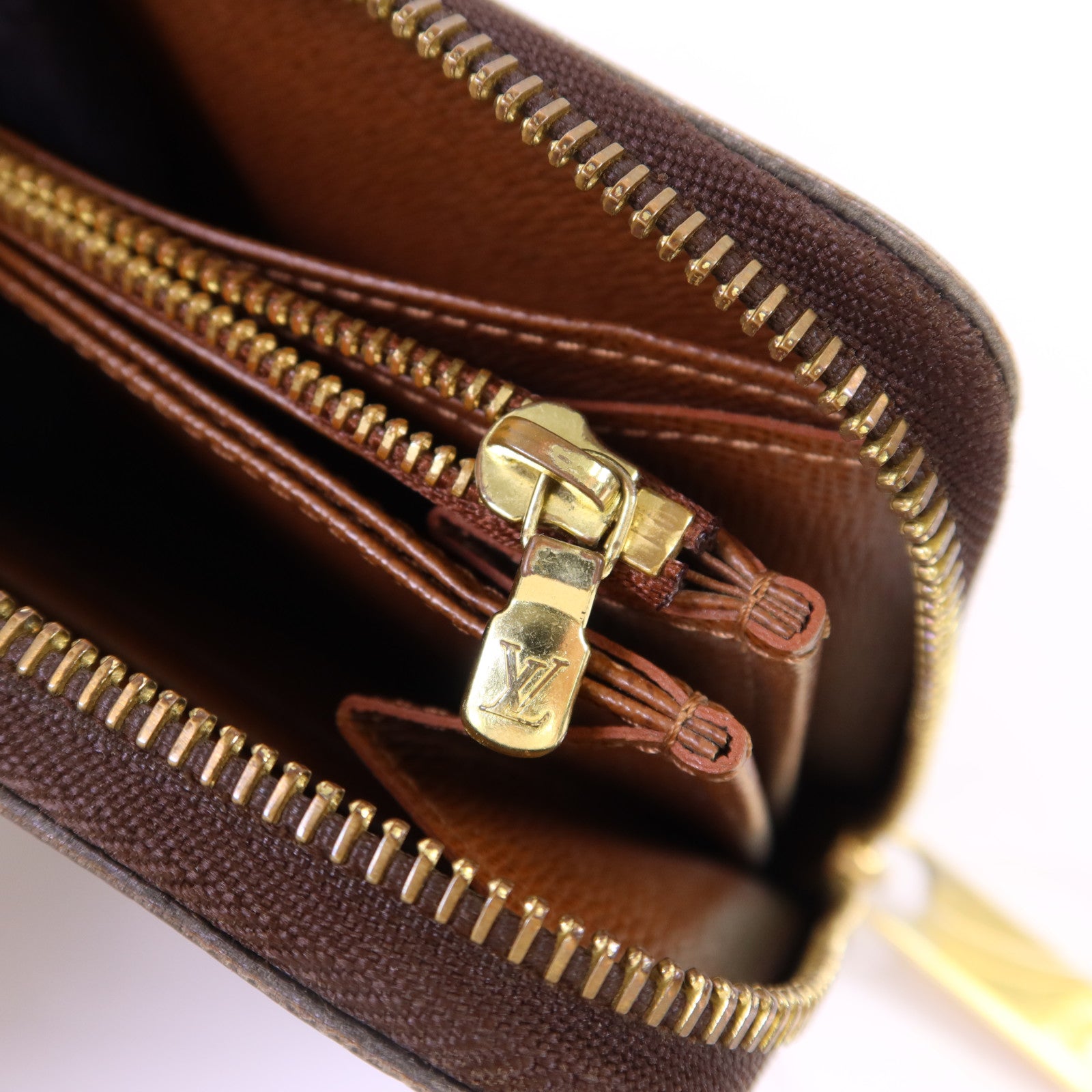 LOUIS VUITTON Monogram Zipper Long Wallet金扣長錢包