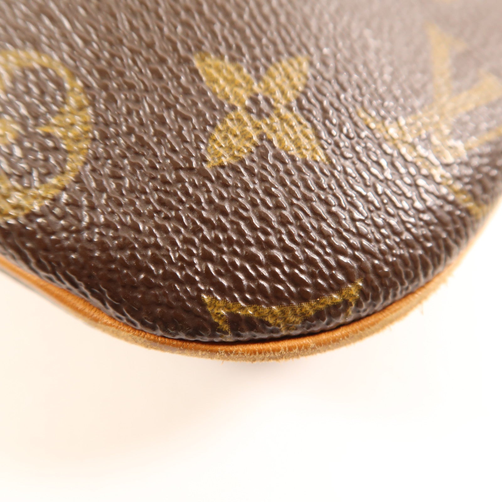 LOUIS VUITTON Monogram Pochette Bosphore金扣肩背袋棕色