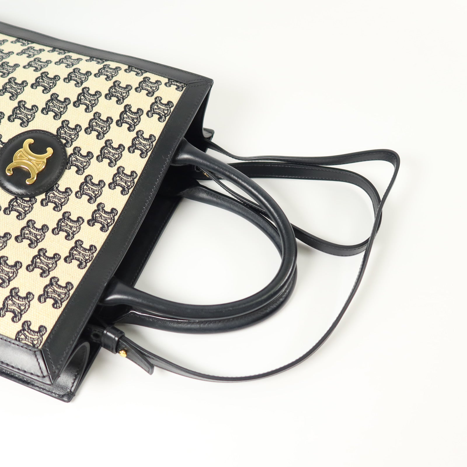 CELINE Triomphe帆布Small Vertical Cabas手挽肩背兩用袋