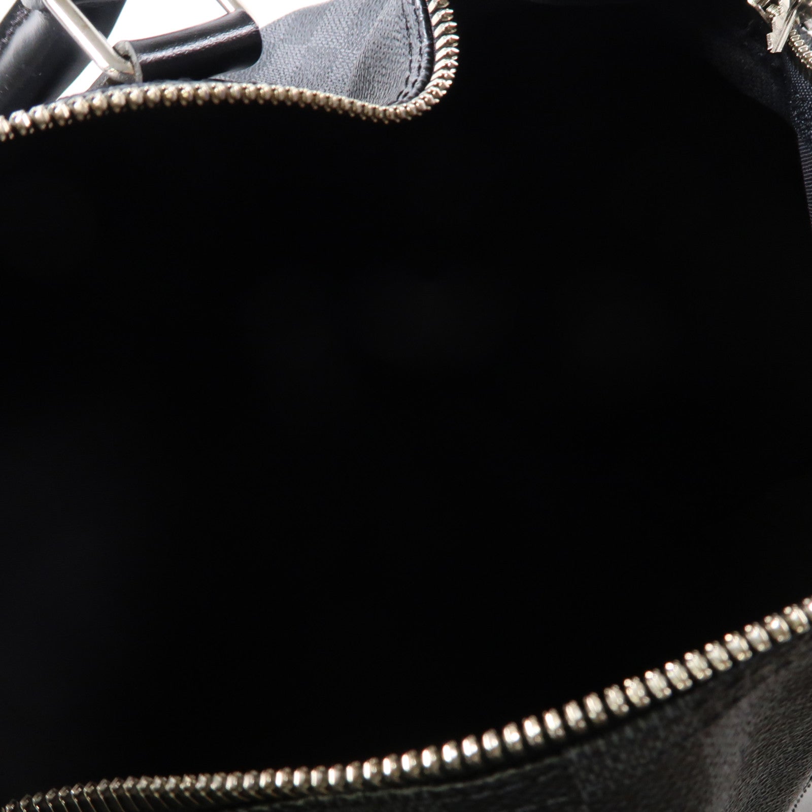 LOUIS VUITTON Damier Graphite Keepall Bandoulière 45銀扣波士頓包黑色