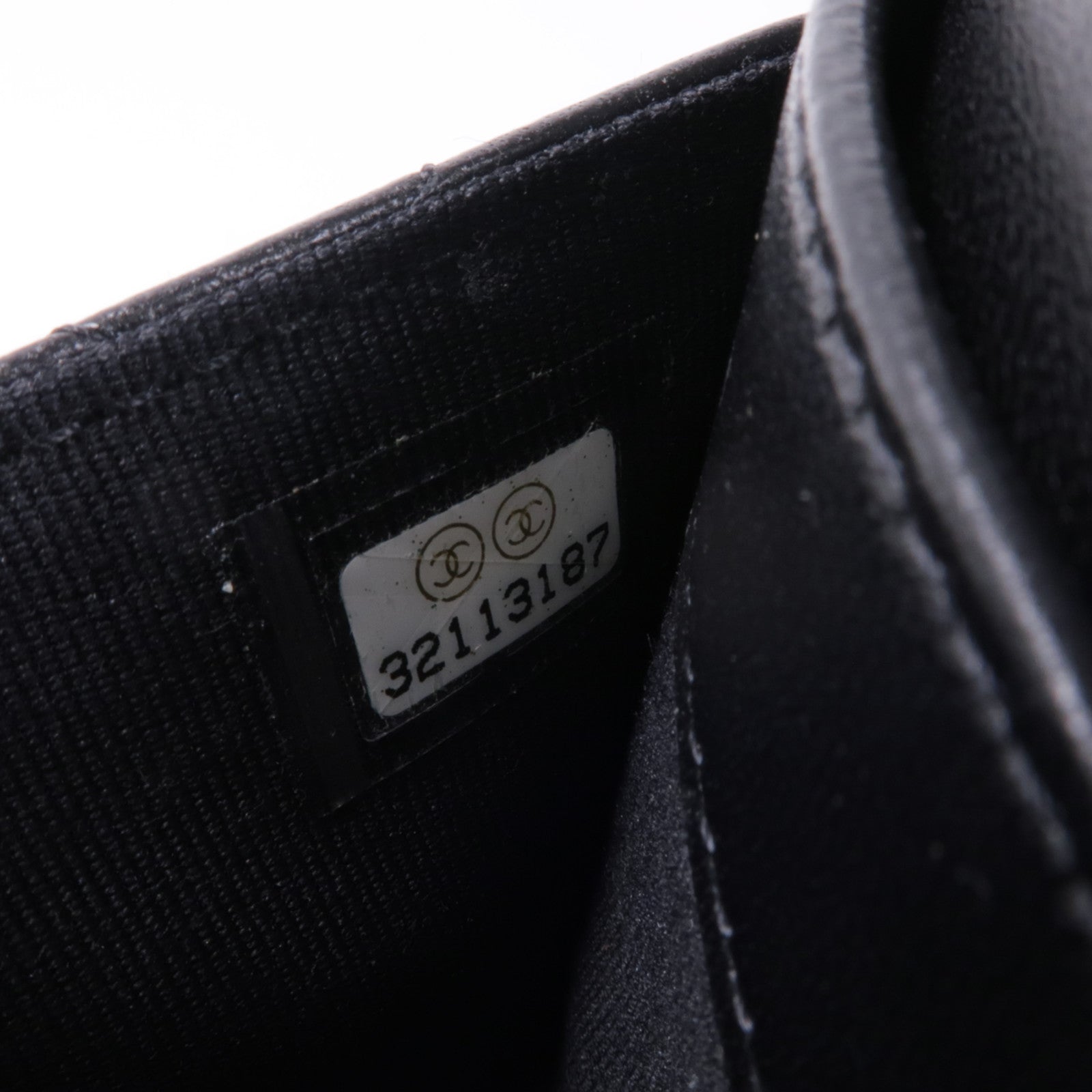 CHANEL 羊皮皮革Long Wallet金扣長錢包